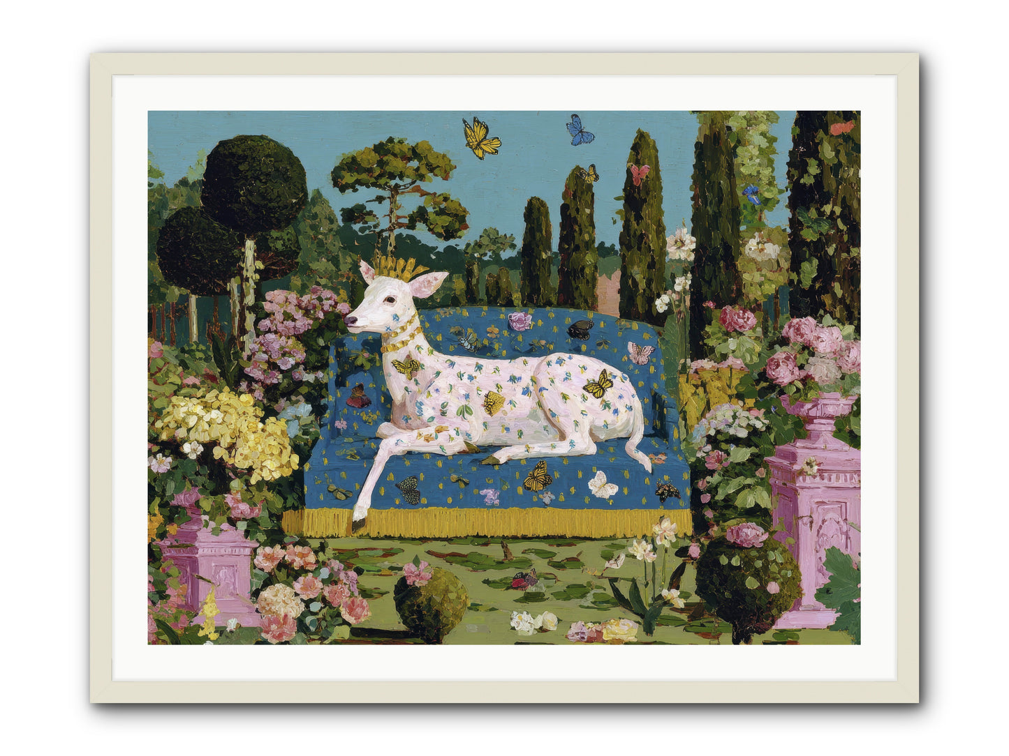 Quiet Crown -- Framed Print - White 40x30