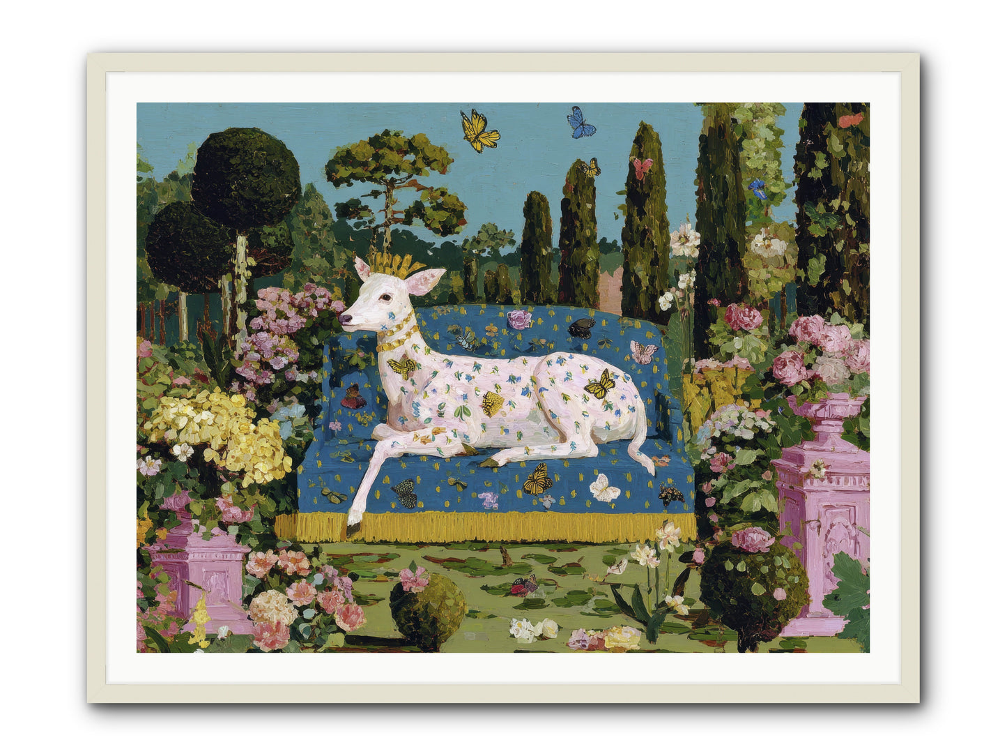 Quiet Crown -- Framed Print - White 48x36