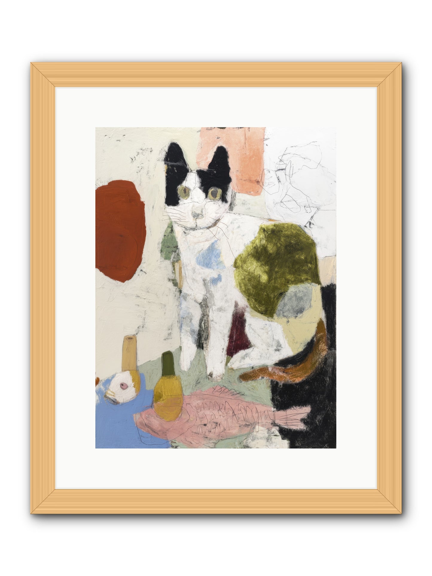 Quiet Depth -- Framed Print - Natural 12x16