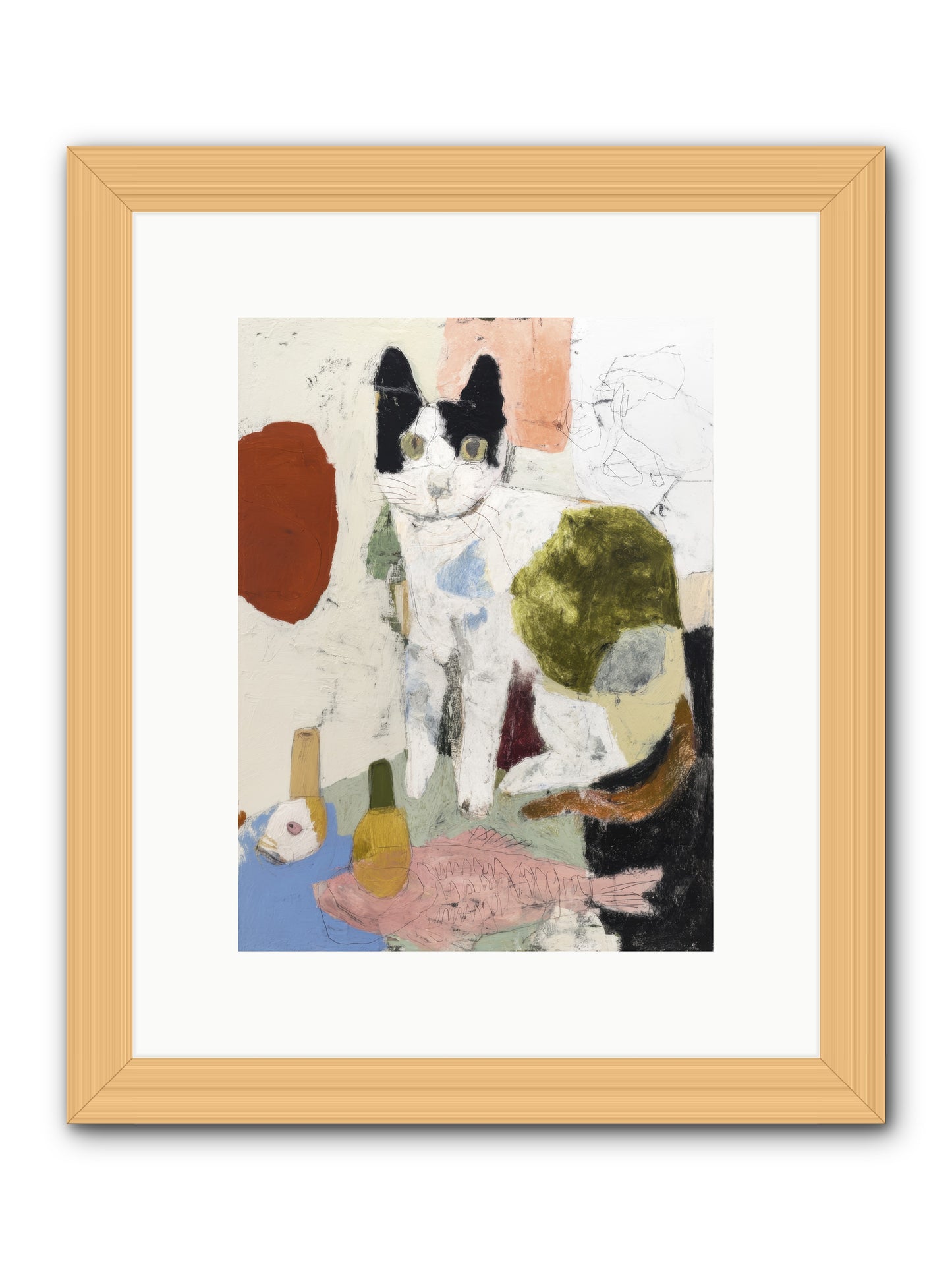 Quiet Depth -- Framed Print - Natural 9x12