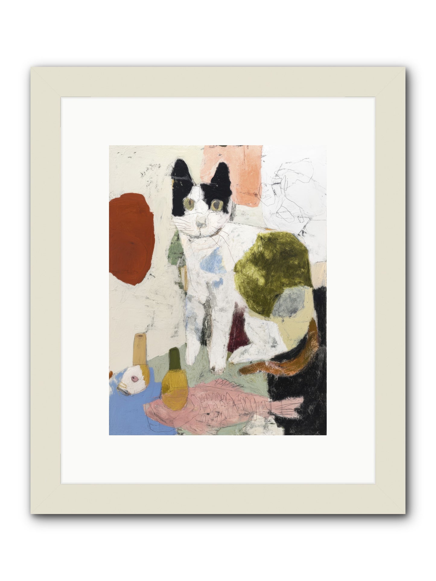 Quiet Depth -- Framed Print - White 9x12