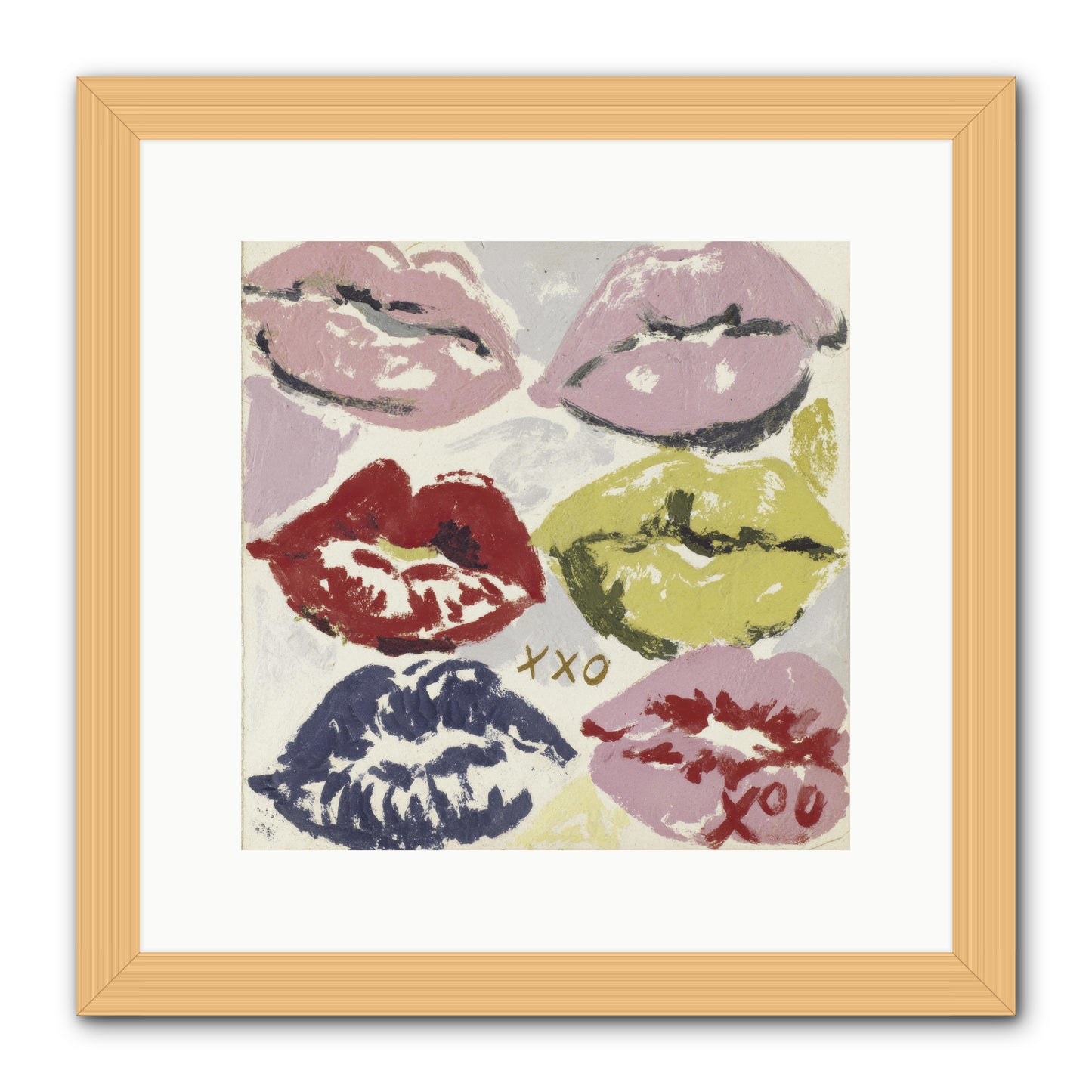 Quiet Heart -- Framed Print - Natural 12x12