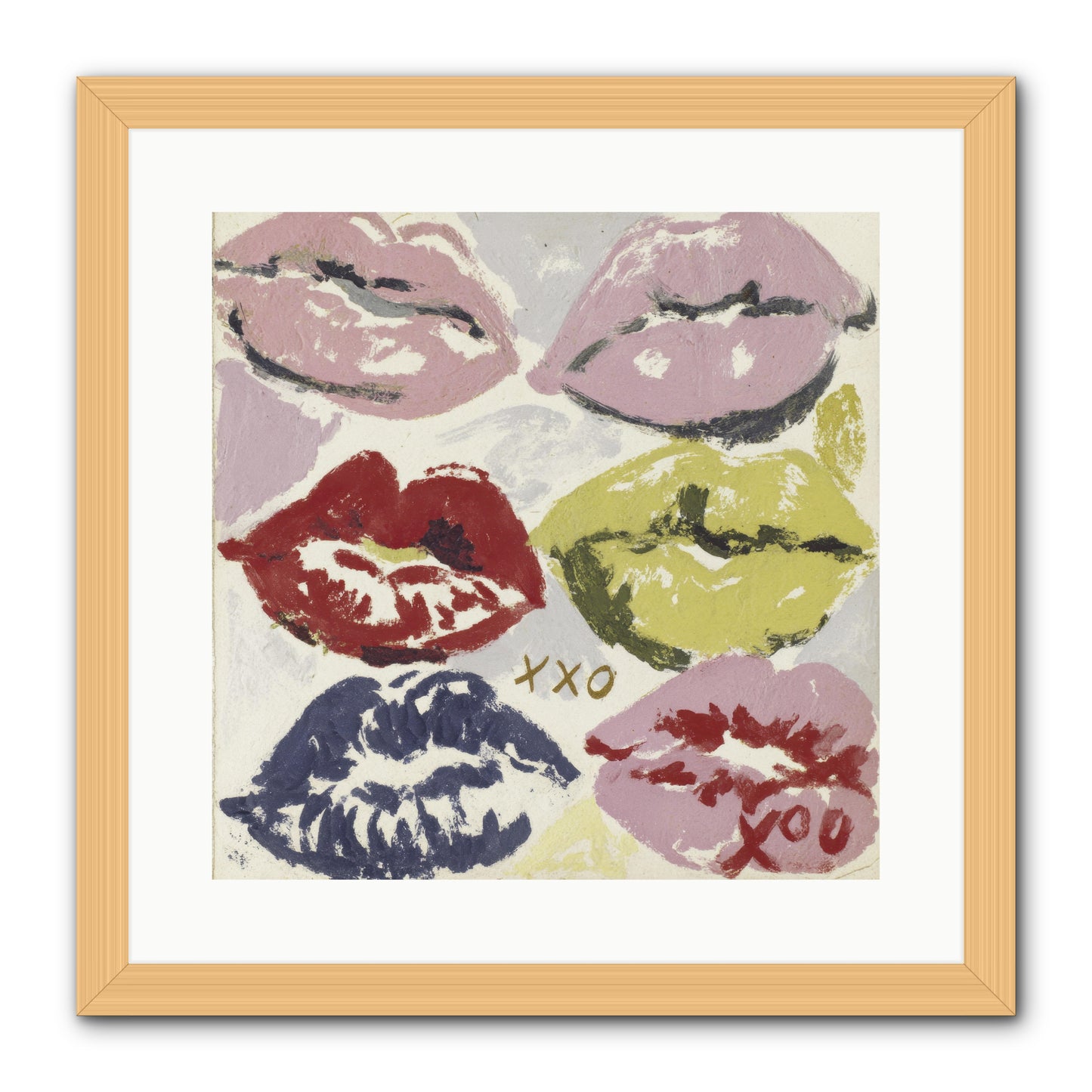 Quiet Heart -- Framed Print - Natural 16x16