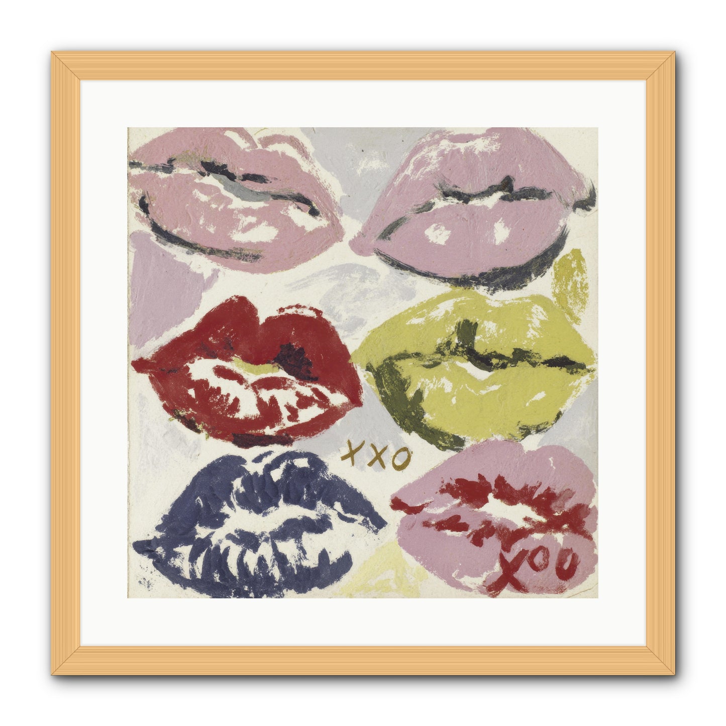 Quiet Heart -- Framed Print - Natural 20x20
