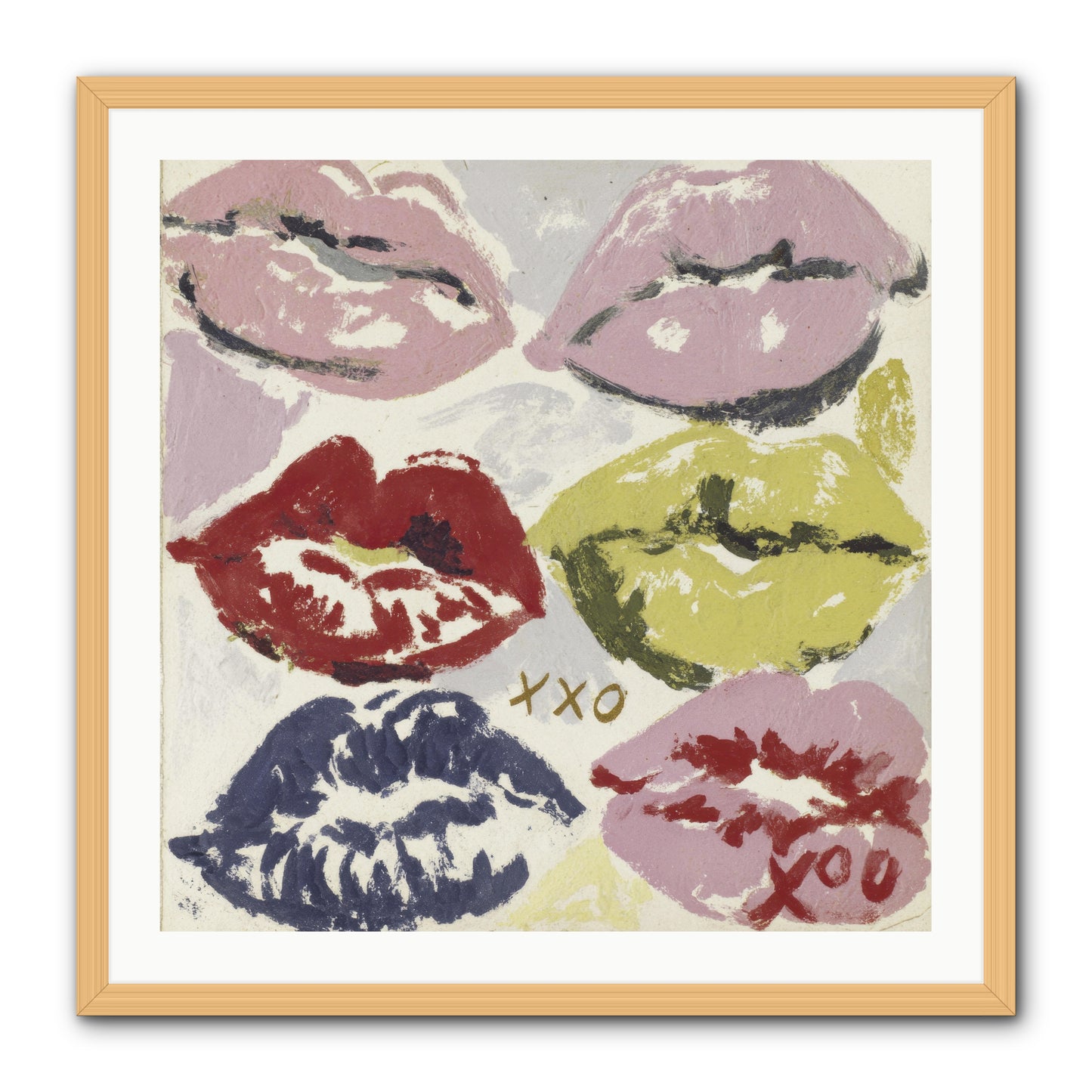 Quiet Heart -- Framed Print - Natural 30x30