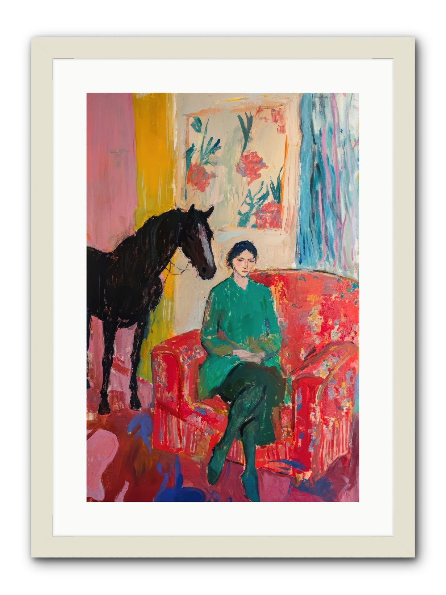 Quiet Knowing -- Framed Print - White 16x24