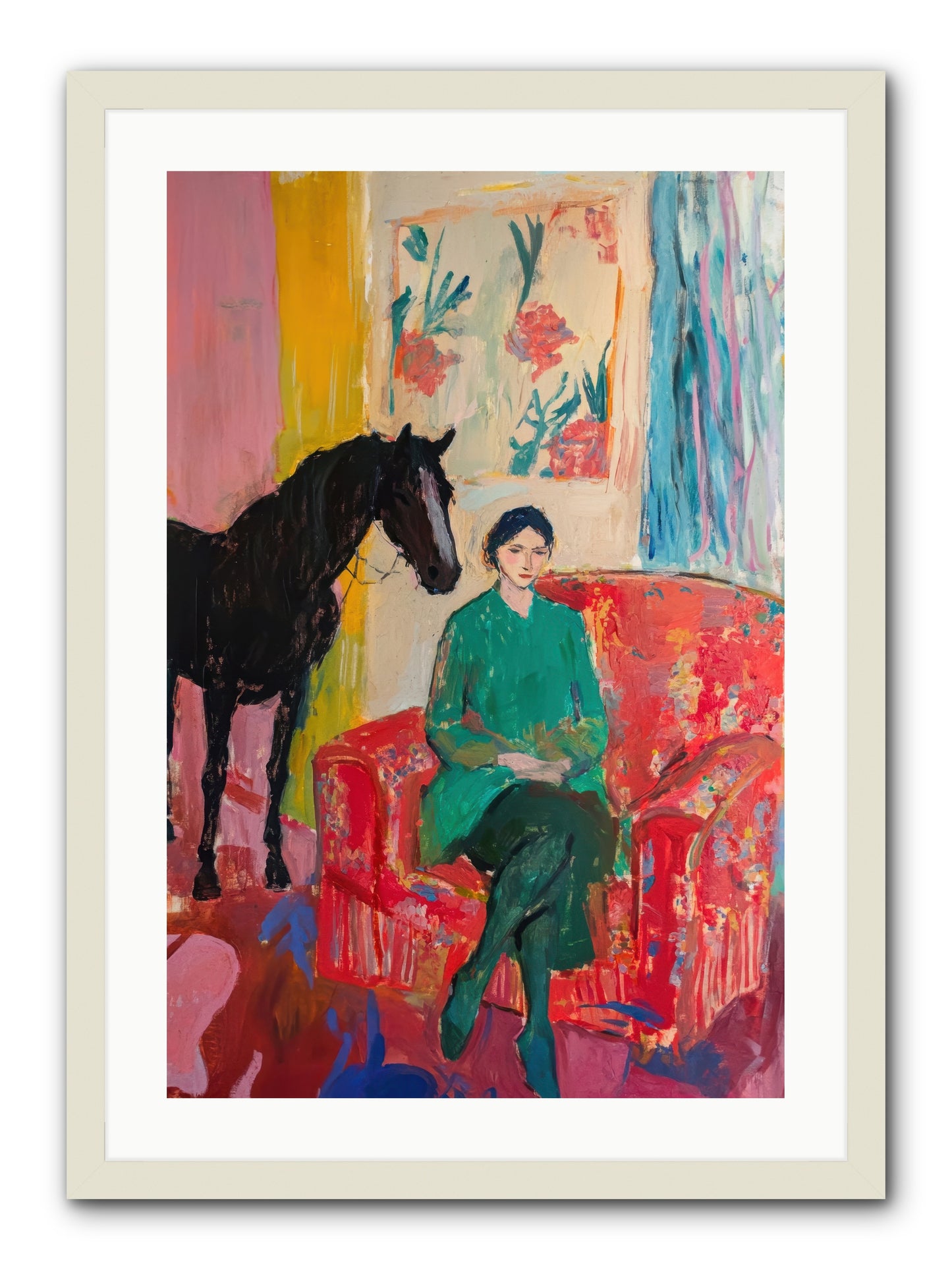 Quiet Knowing -- Framed Print - White 20x30