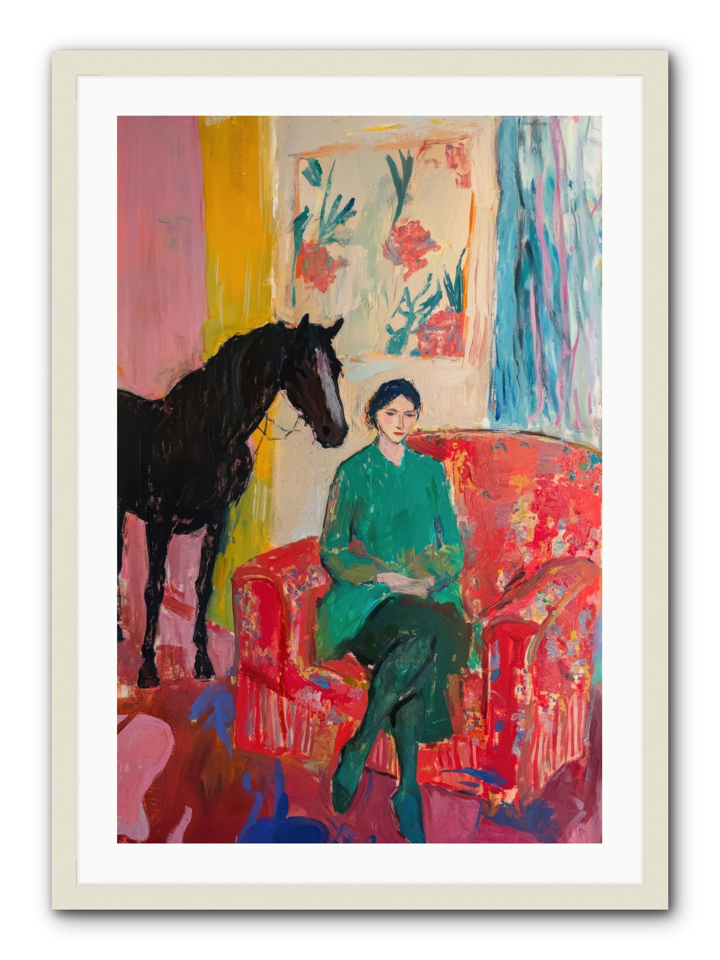 Quiet Knowing -- Framed Print - White 24x36