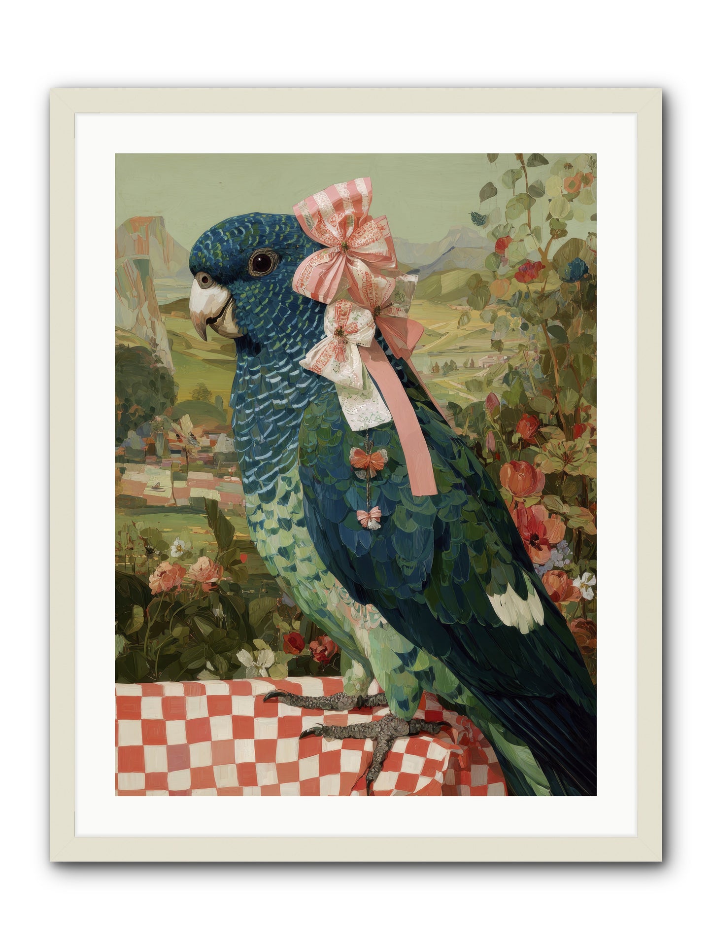 Quiet Margins -- Framed Print - White 24x32