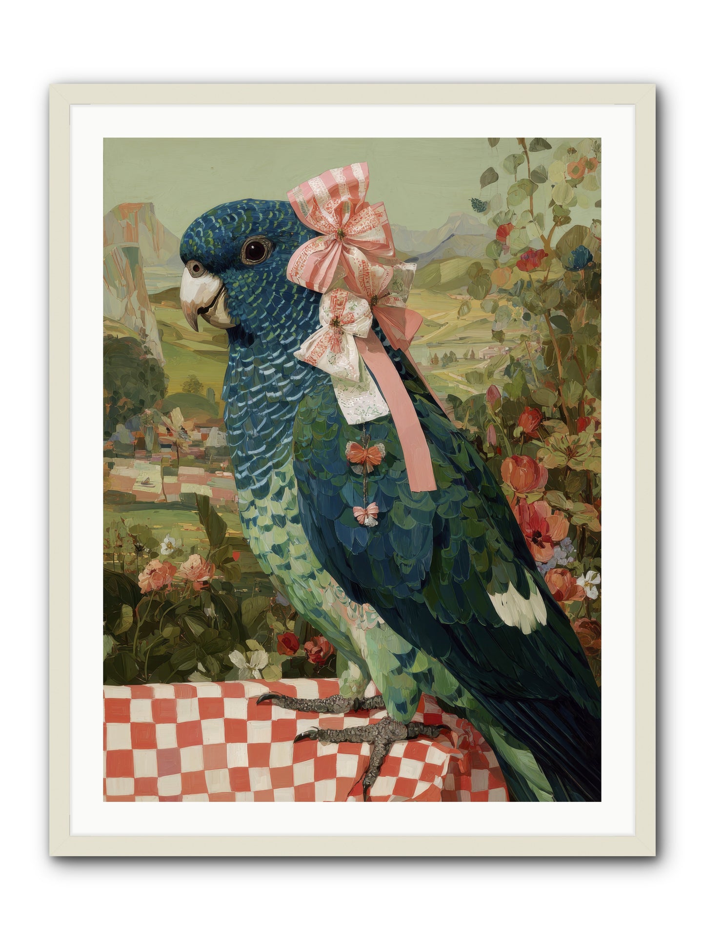 Quiet Margins -- Framed Print - White 30x40