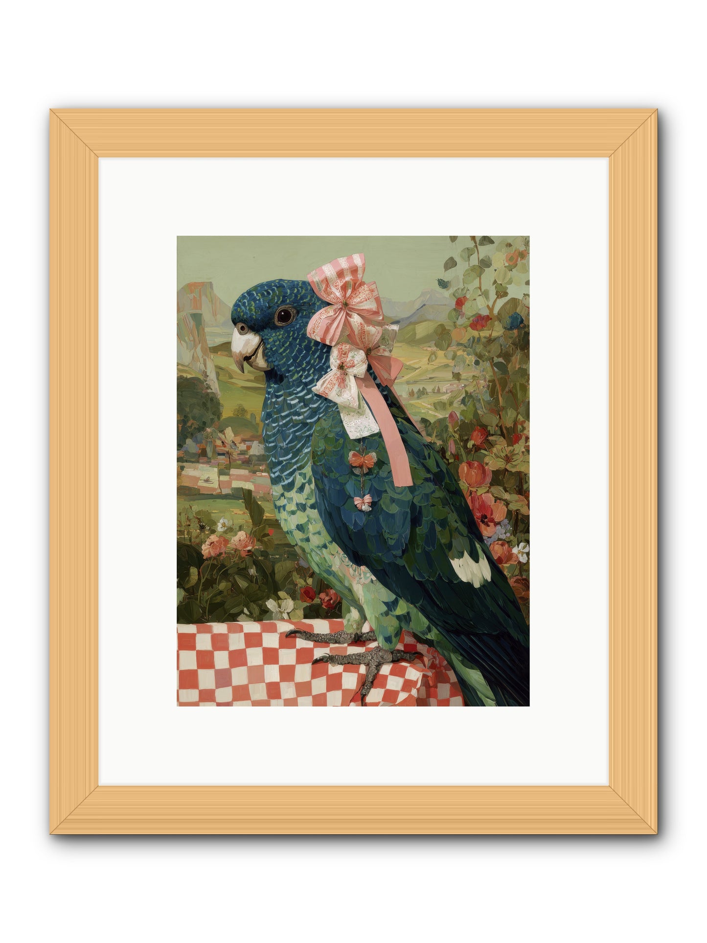 Quiet Margins -- Framed Print - Natural 9x12