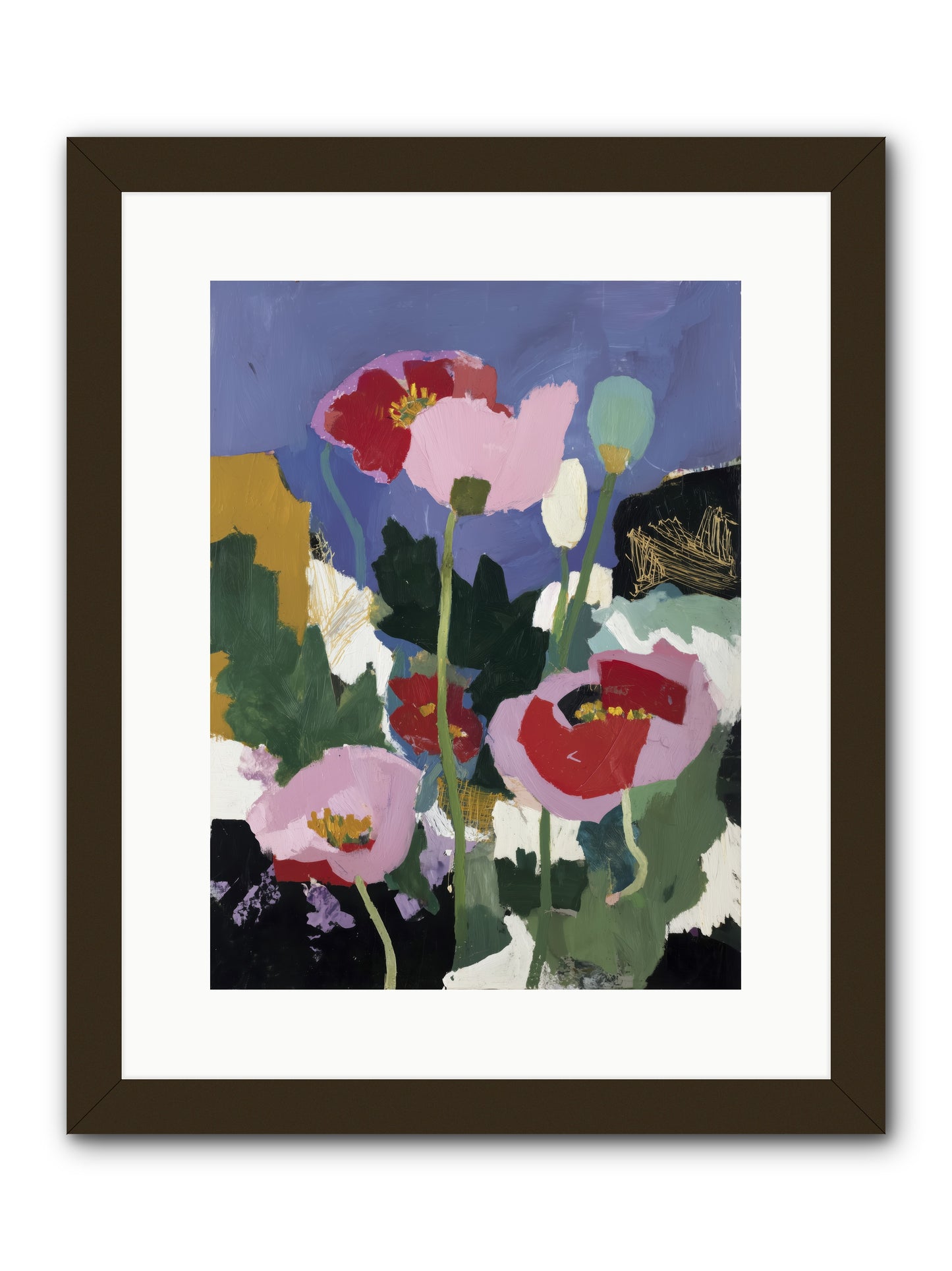 Quiet Mosaic -- Framed Print - Black 12x16
