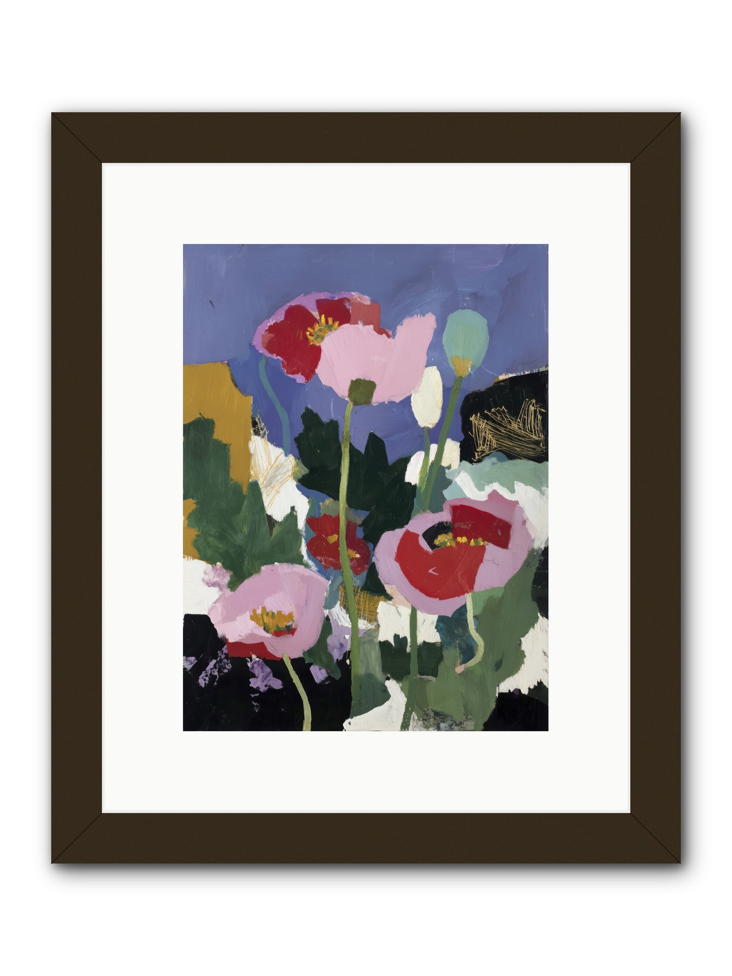 Quiet Mosaic -- Framed Print - Black 9x12