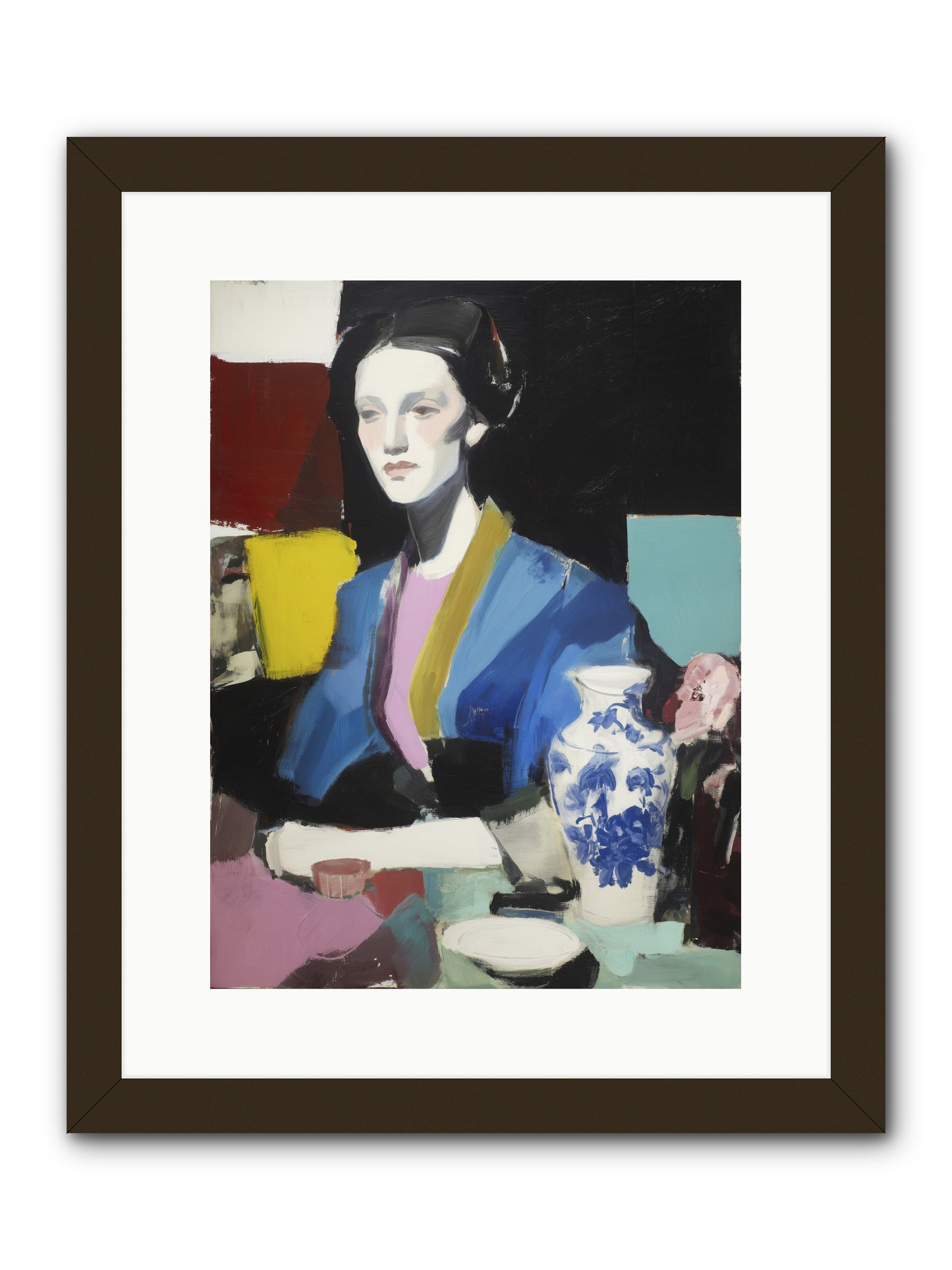Quiet Party Royalty -- Framed Print - Black 12x16