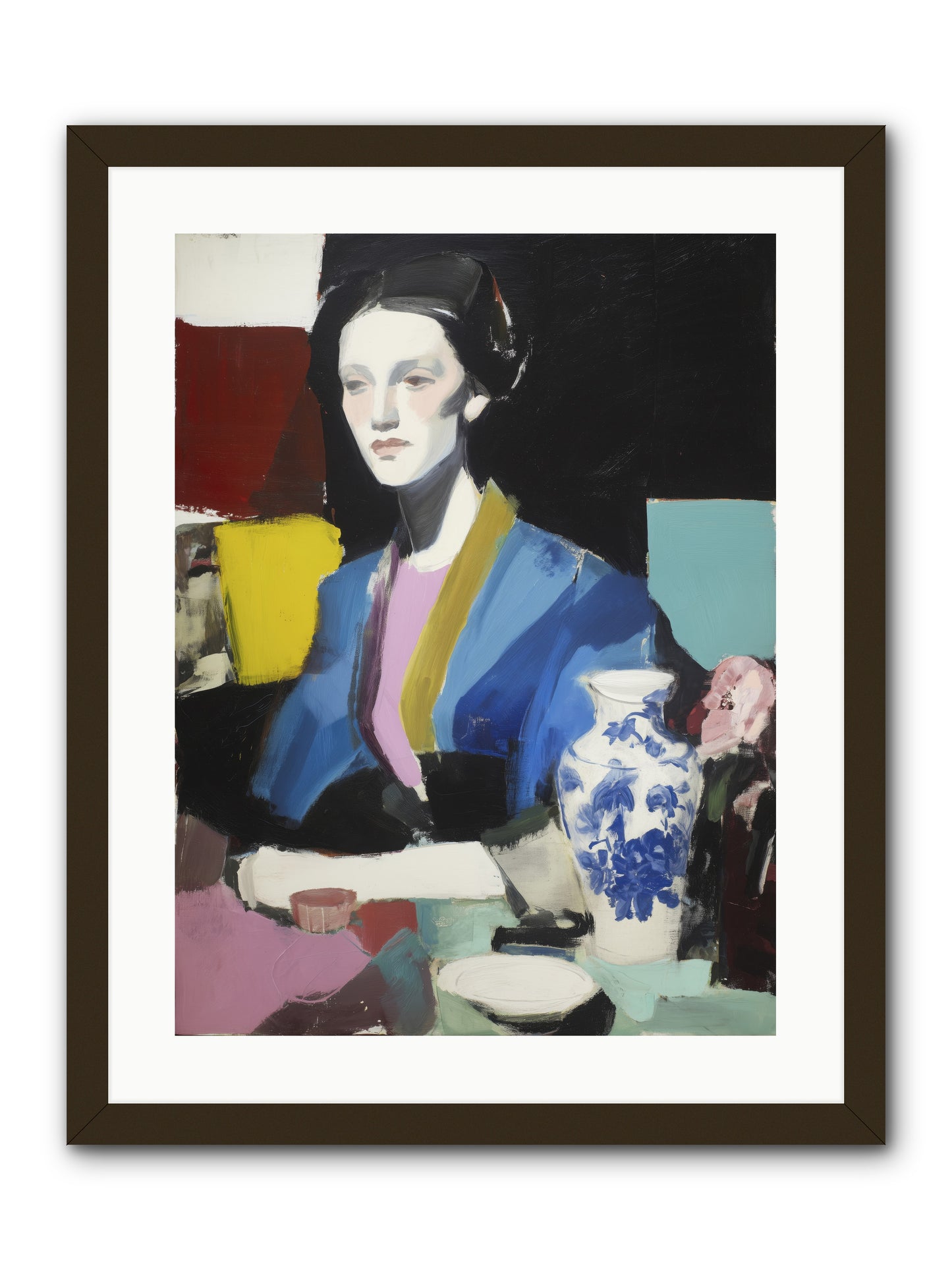 Quiet Party Royalty -- Framed Print - Black 18x24