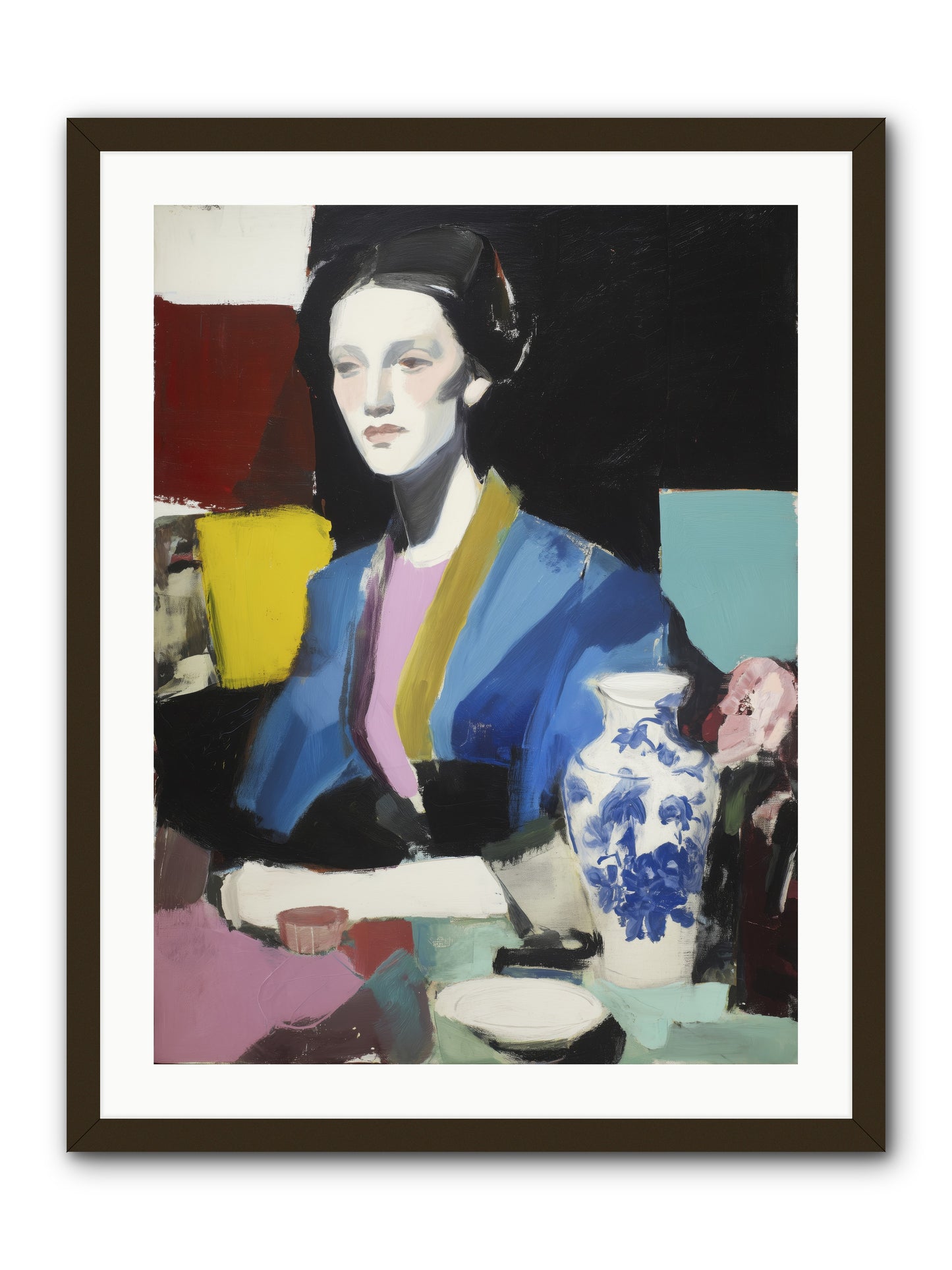 Quiet Party Royalty -- Framed Print - Black 24x32