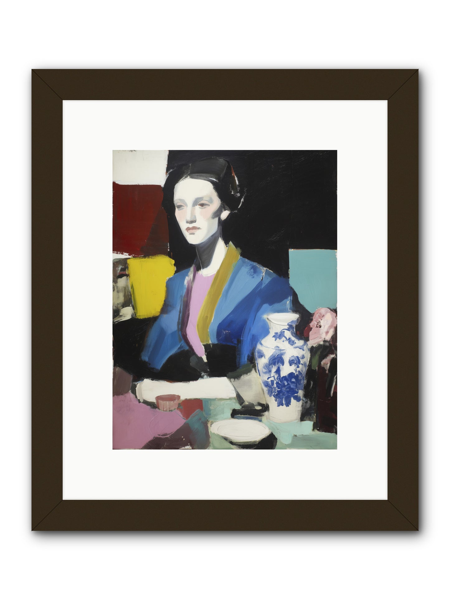 Quiet Party Royalty -- Framed Print - Black 9x12