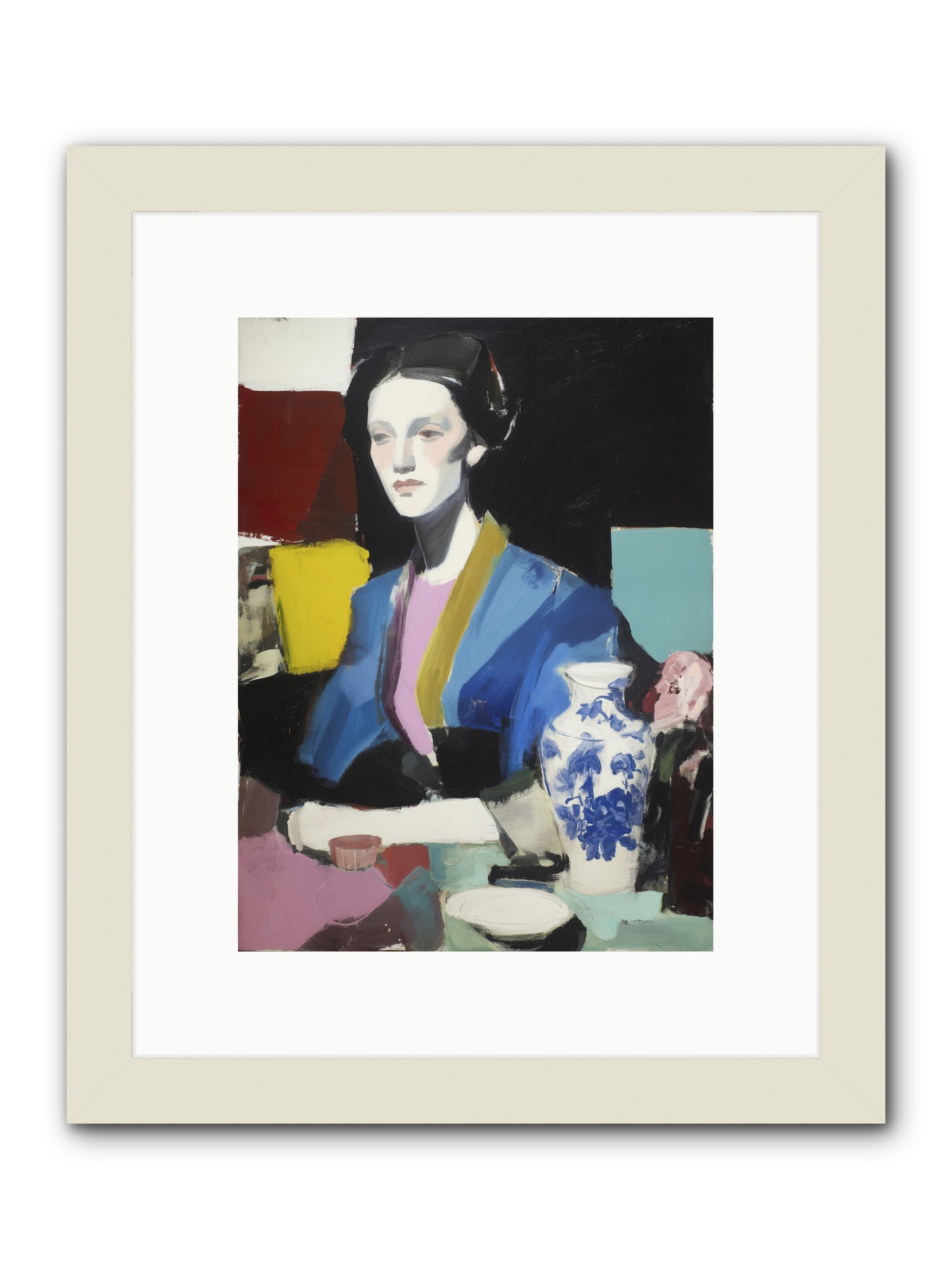 Quiet Party Royalty -- Framed Print - White 9x12
