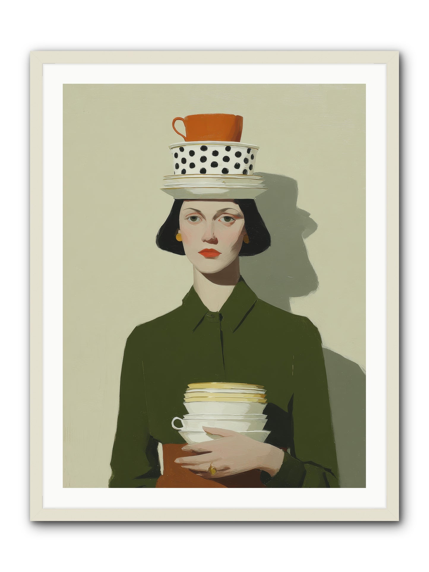 Quiet Passage -- Framed Print - White 30x40