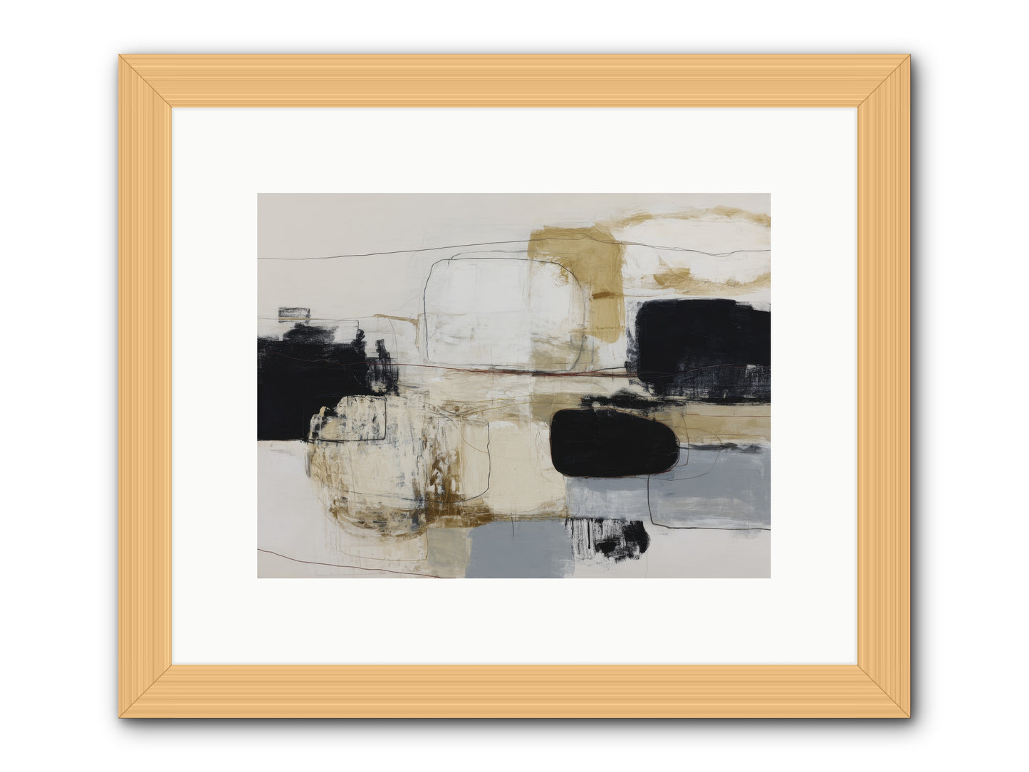 Quiet Revolution -- Framed Print - Natural 12x9