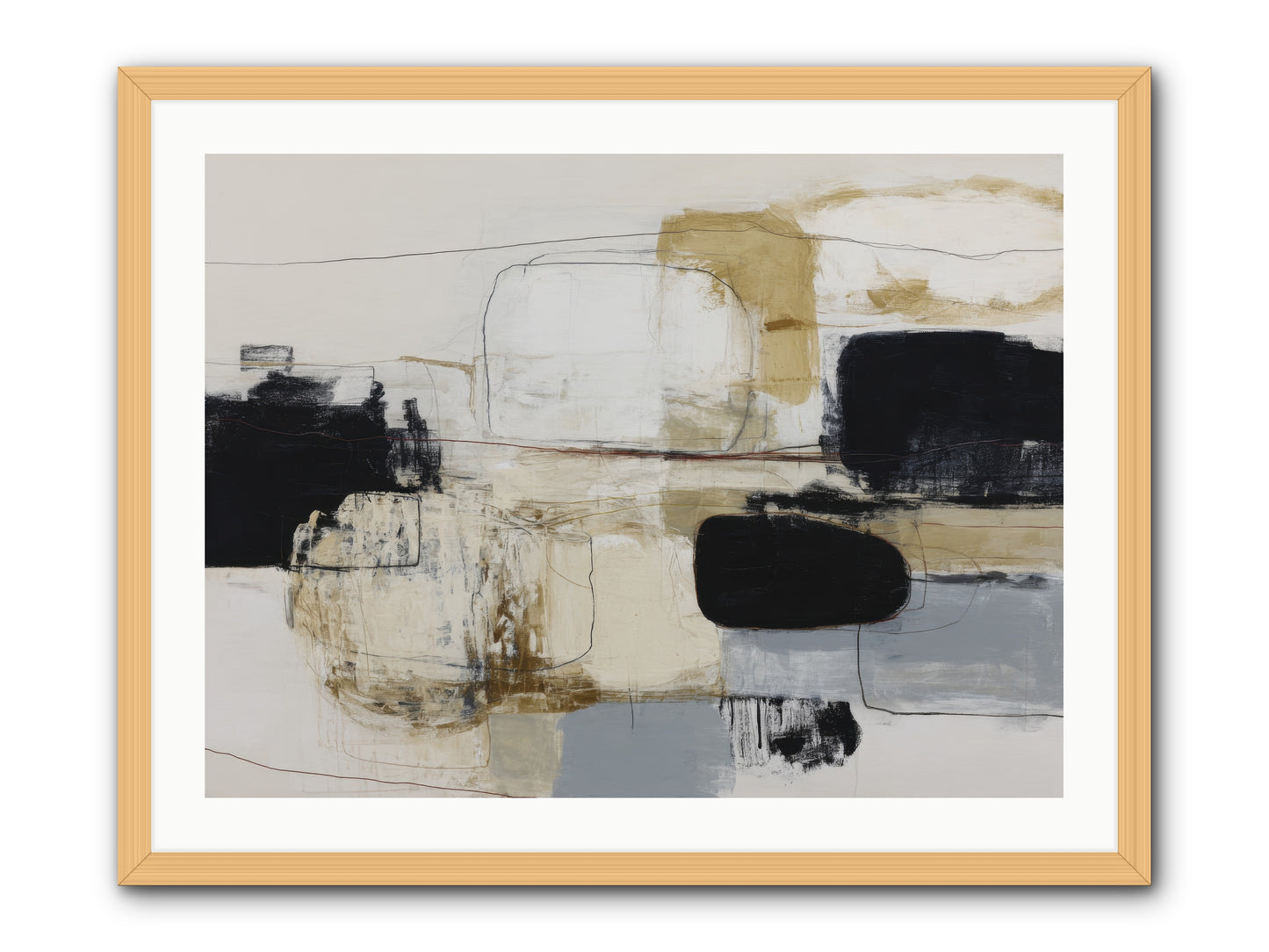 Quiet Revolution -- Framed Print - Natural 32x24