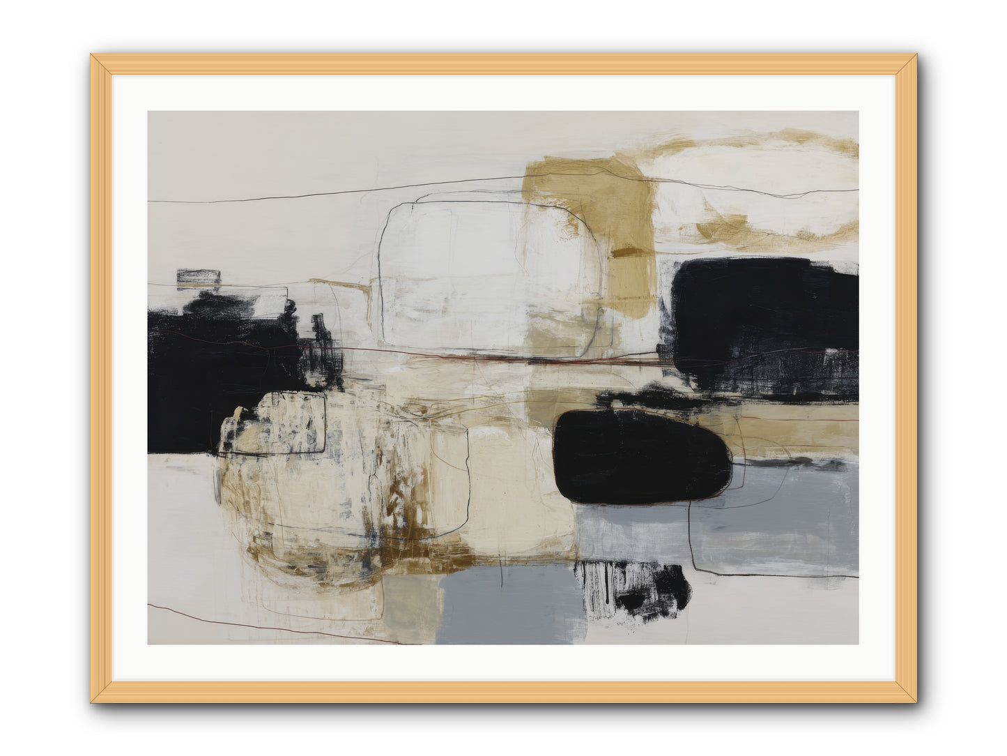 Quiet Revolution -- Framed Print - Natural 40x30