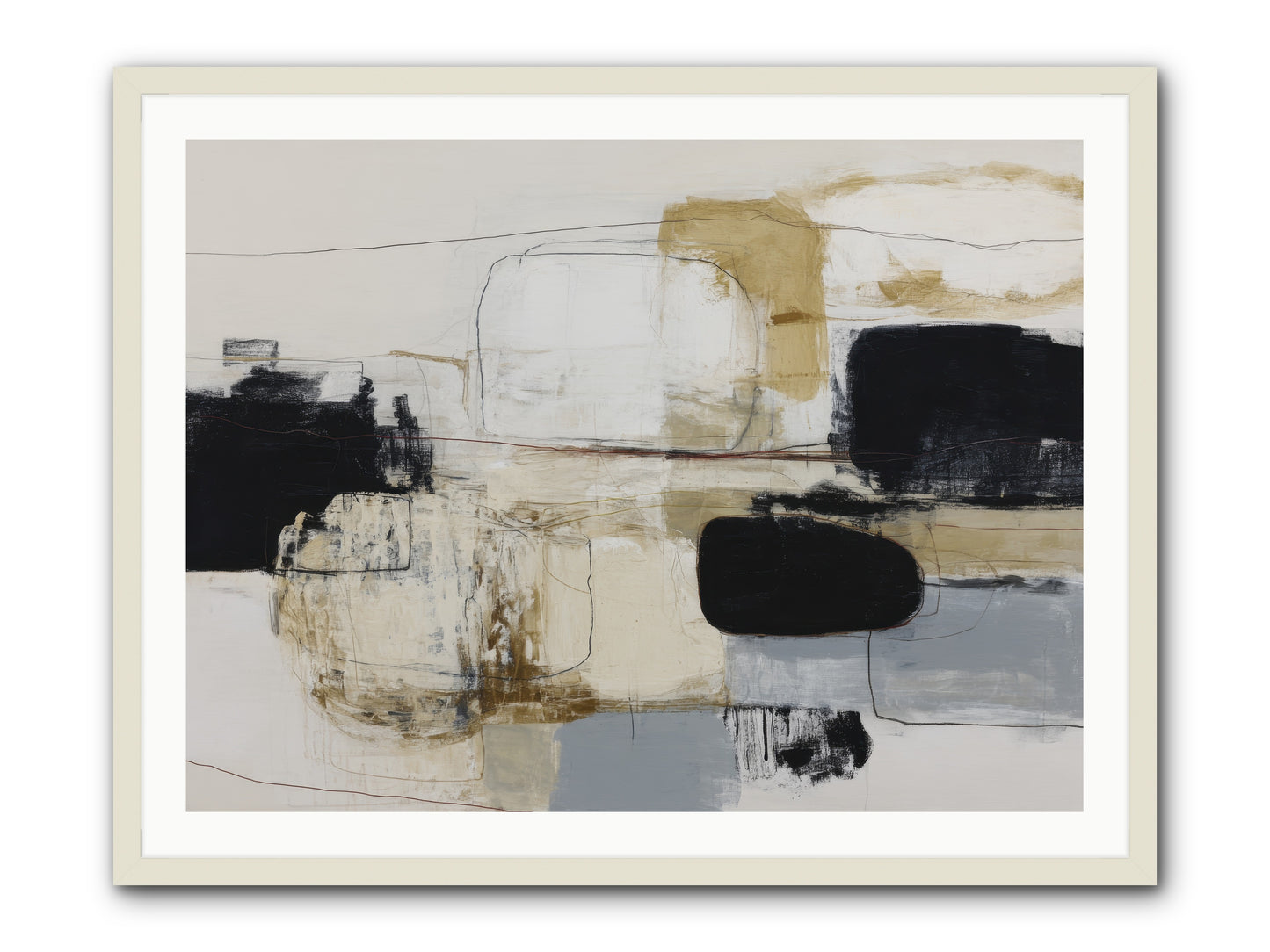 Quiet Revolution -- Framed Print - White 40x30