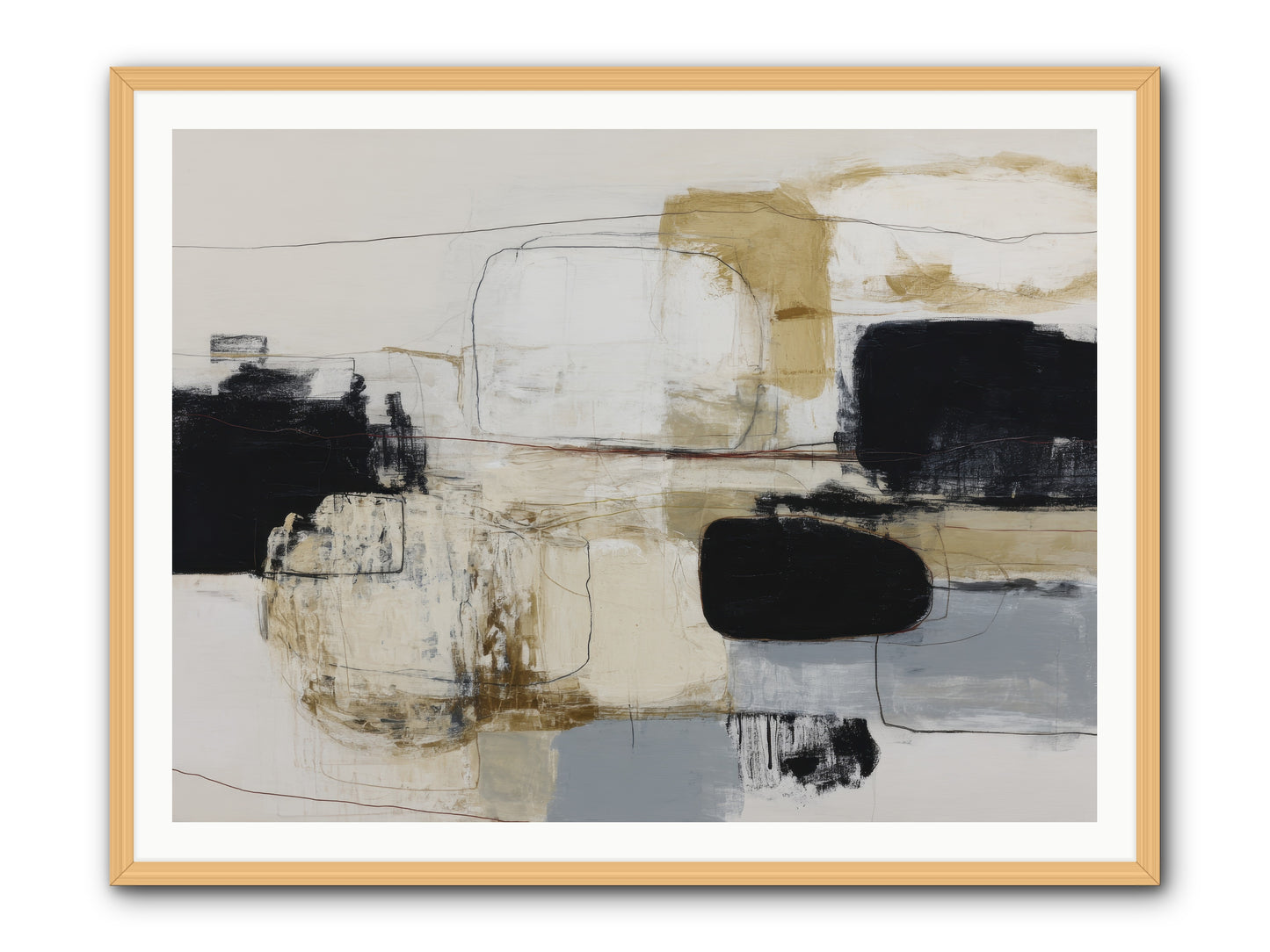 Quiet Revolution -- Framed Print - Natural 48x36