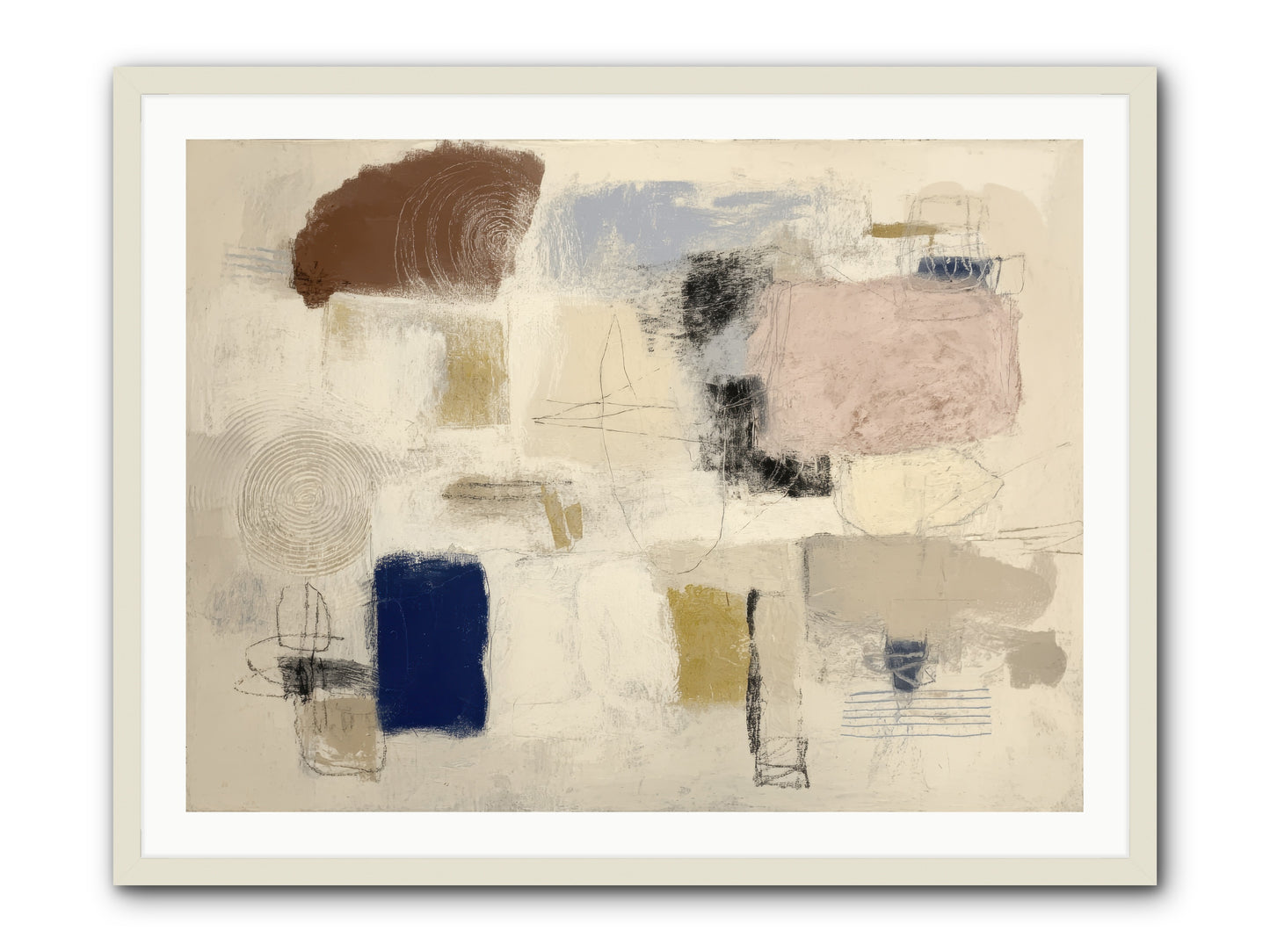 Quiet Ritual -- Framed Print - White 40x30