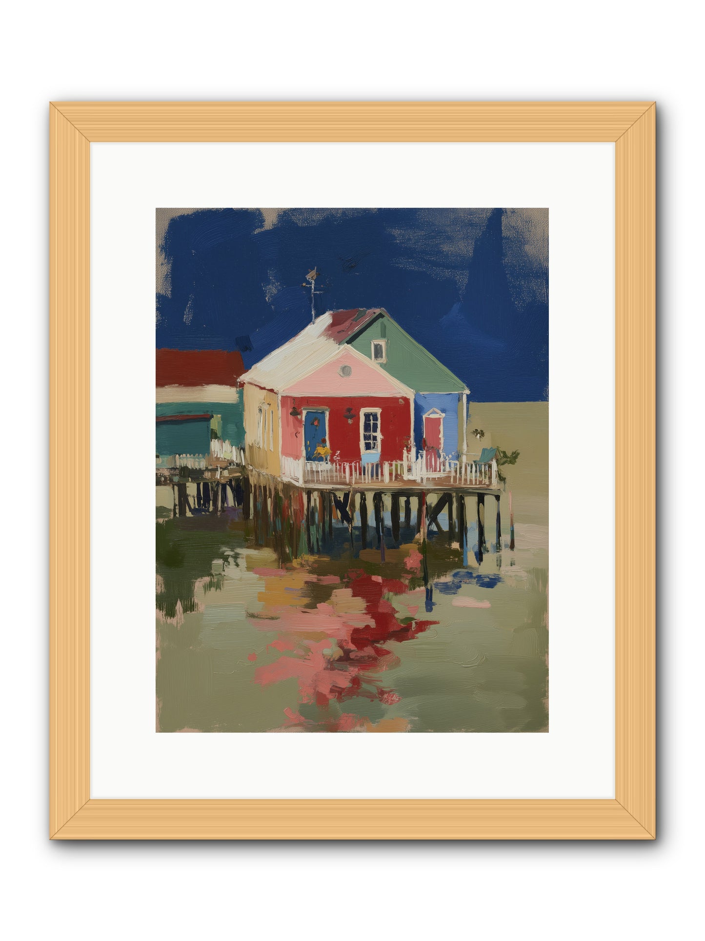 Quiet Spirits -- Framed Print - Natural 12x16