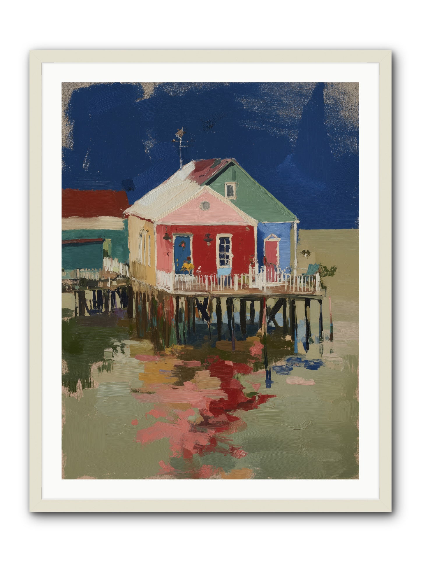 Quiet Spirits -- Framed Print - White 30x40