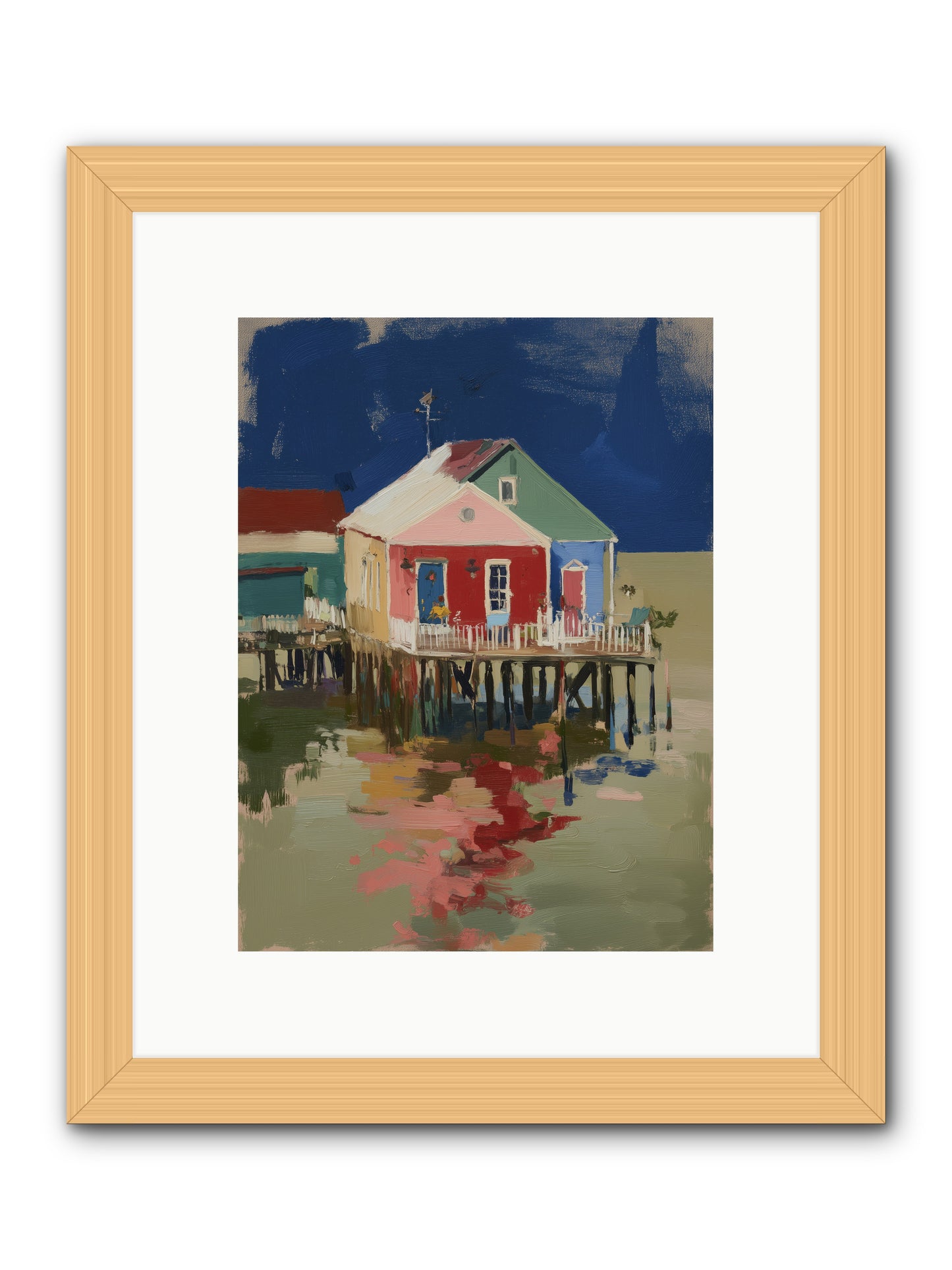Quiet Spirits -- Framed Print - Natural 9x12