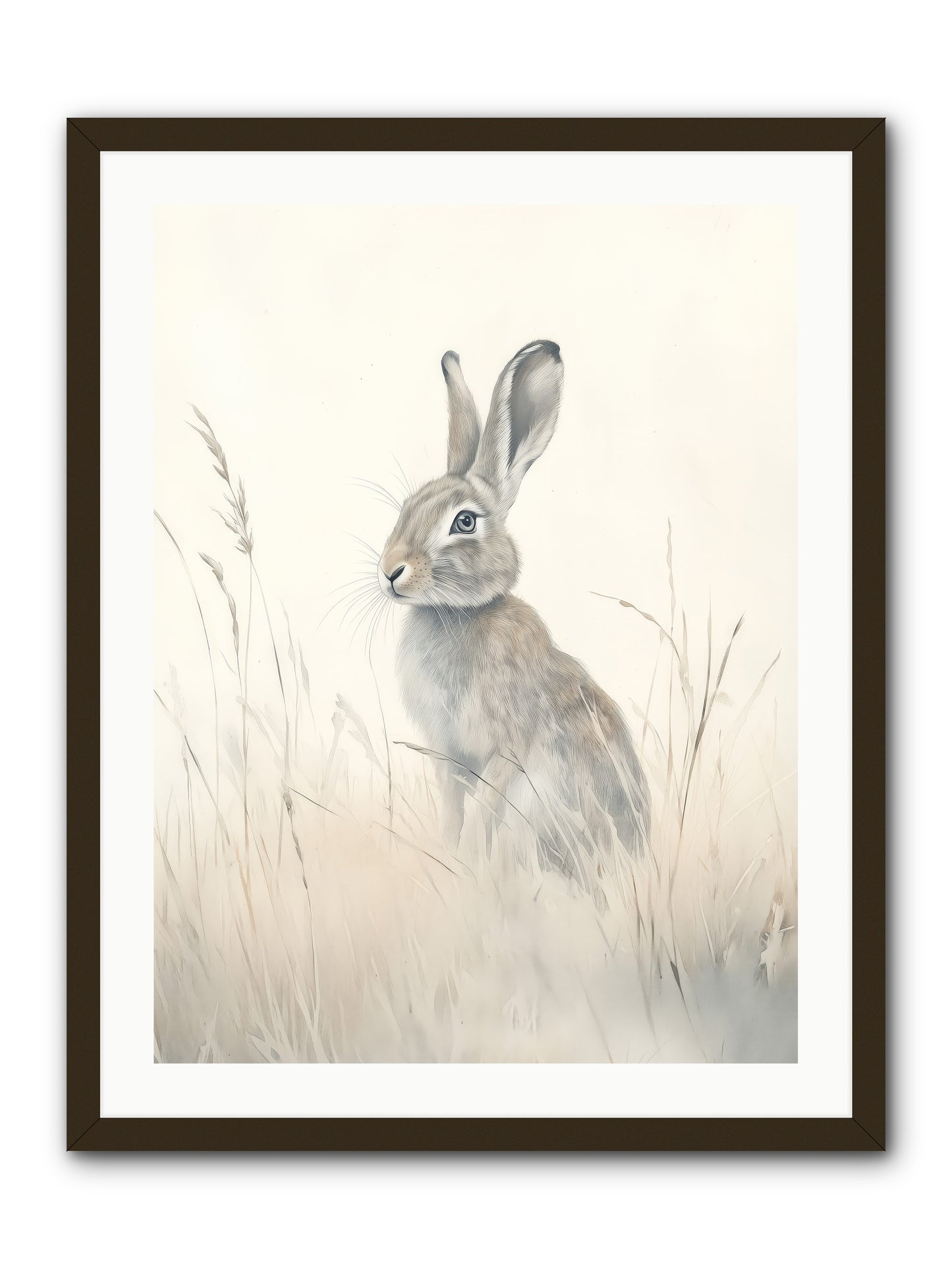 Quiet Visitor -- Framed Print - Black 24x32