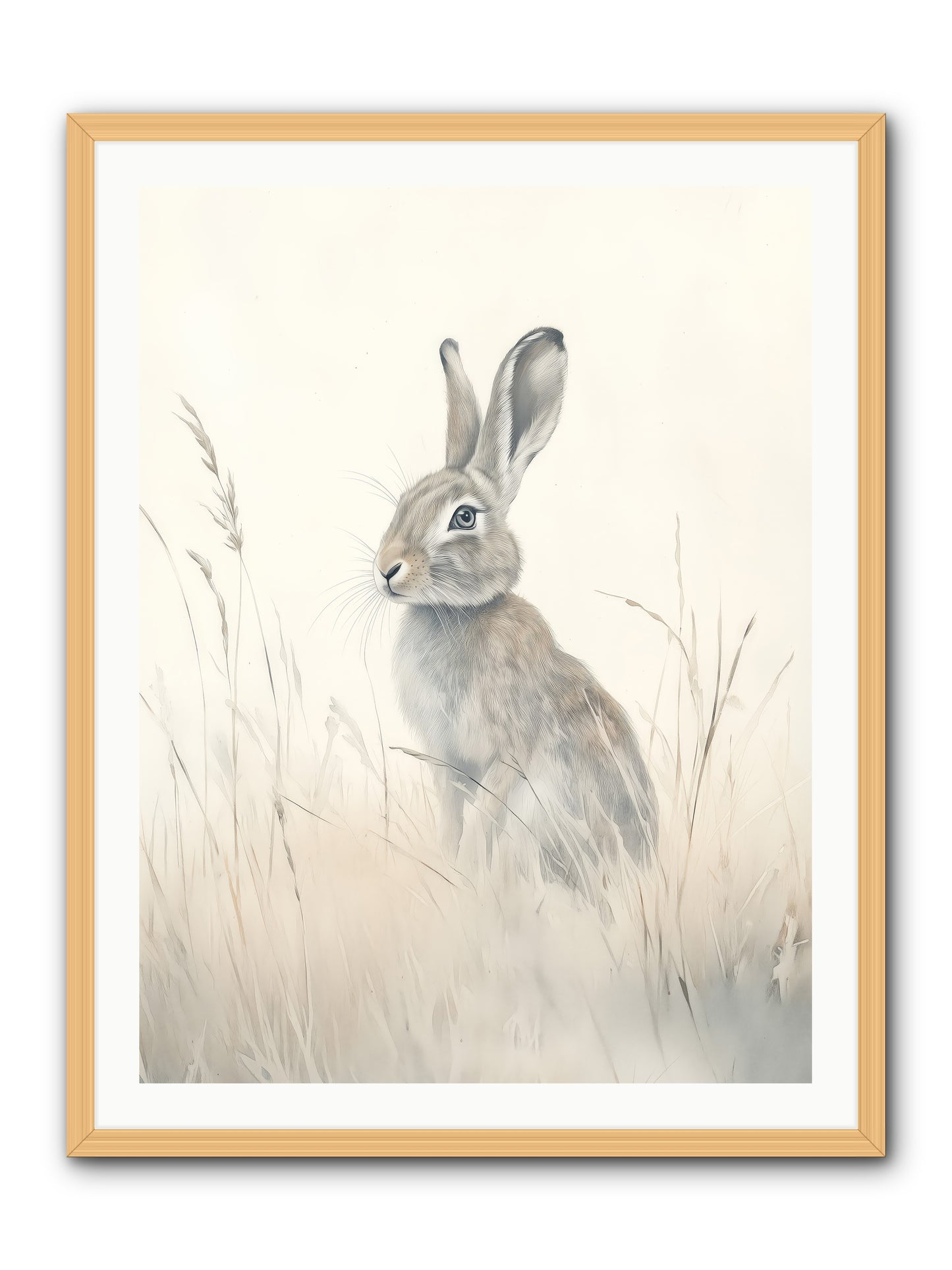 Quiet Visitor -- Framed Print - Natural 30x40
