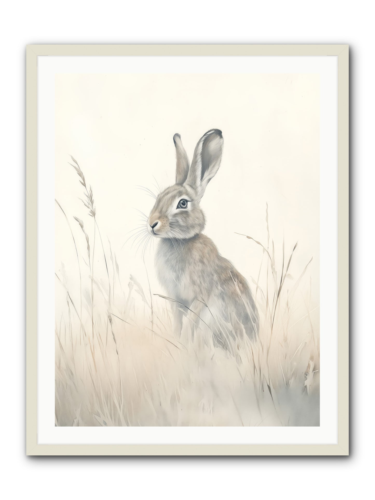 Quiet Visitor -- Framed Print - White 30x40