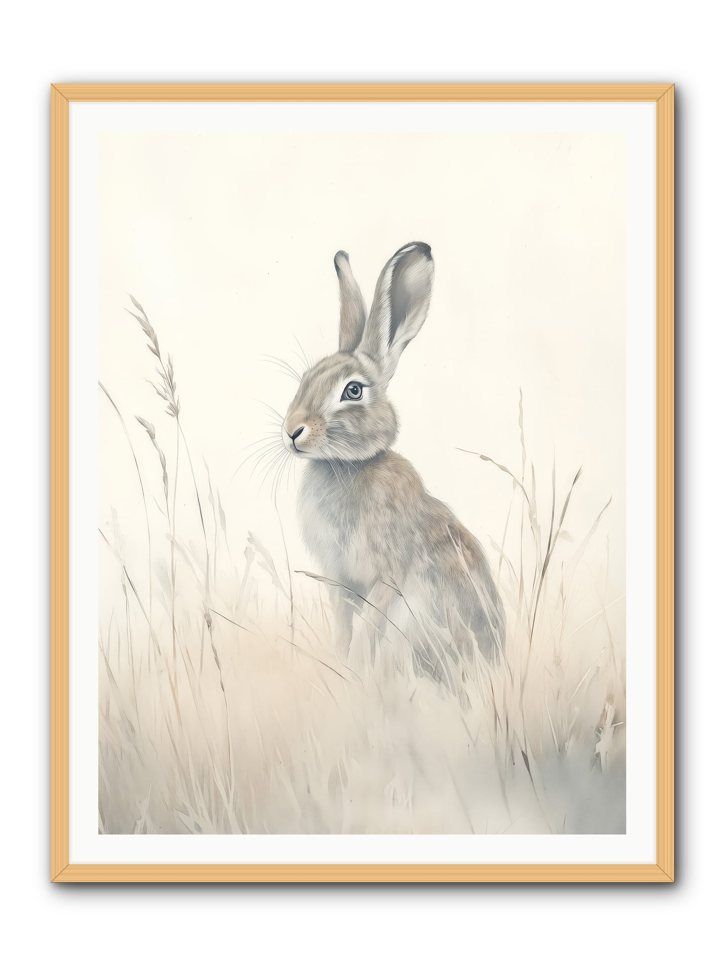 Quiet Visitor -- Framed Print - Natural 36x48