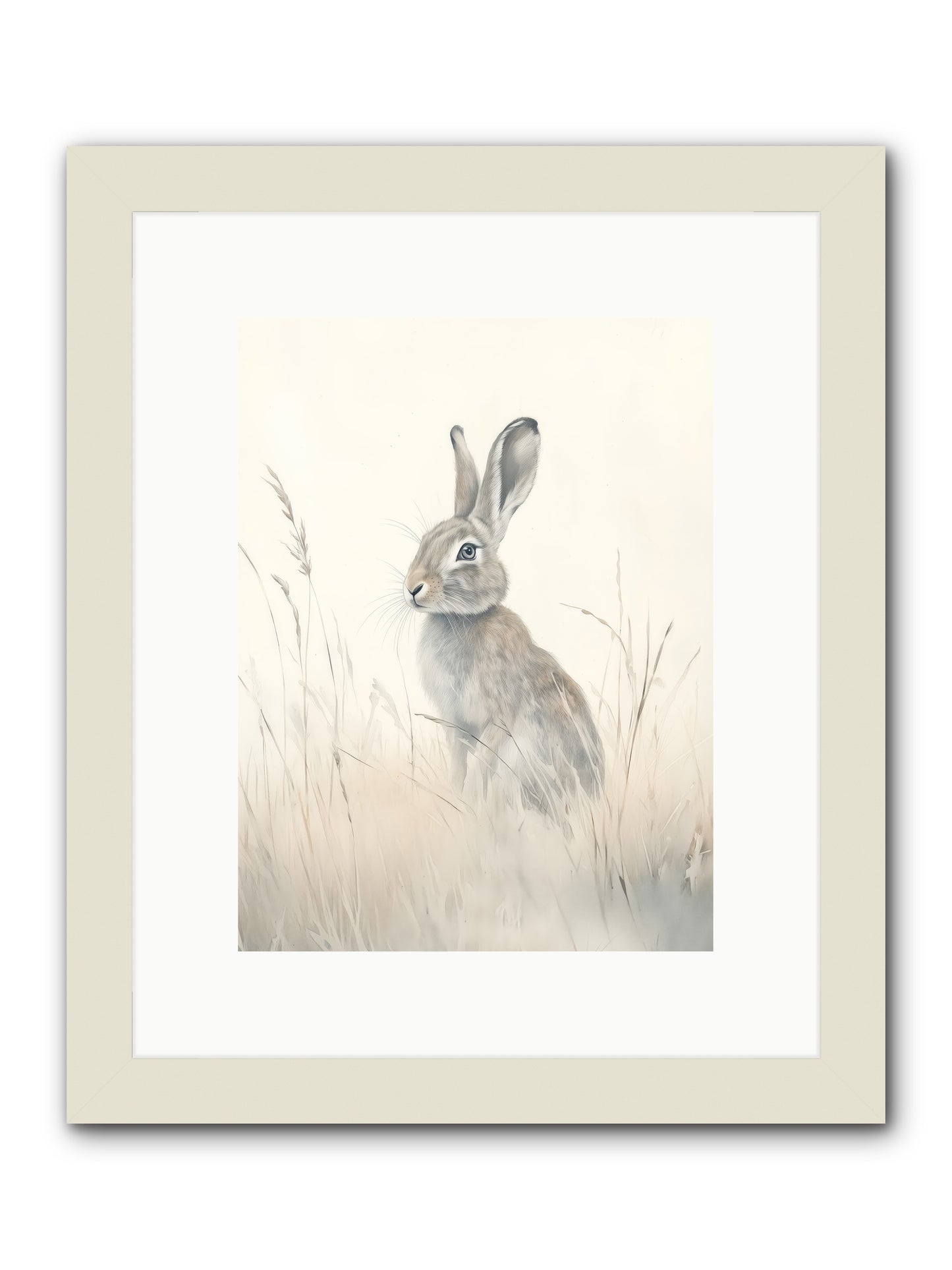 Quiet Visitor -- Framed Print - White 9x12