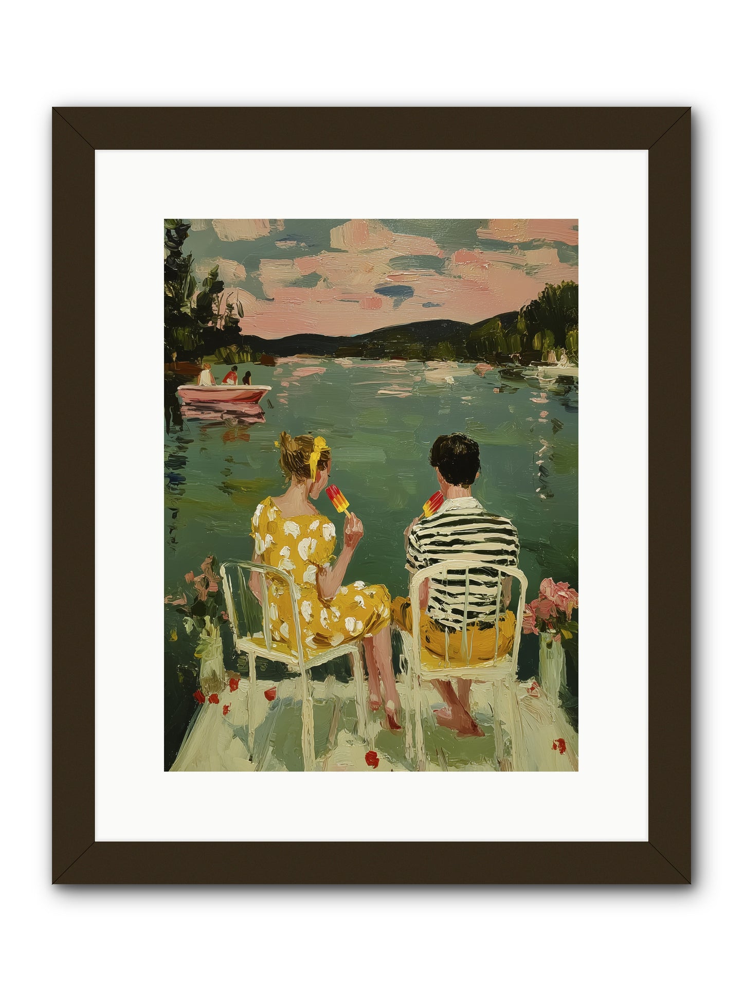 Quiet Waters -- Framed Print - Black 12x16