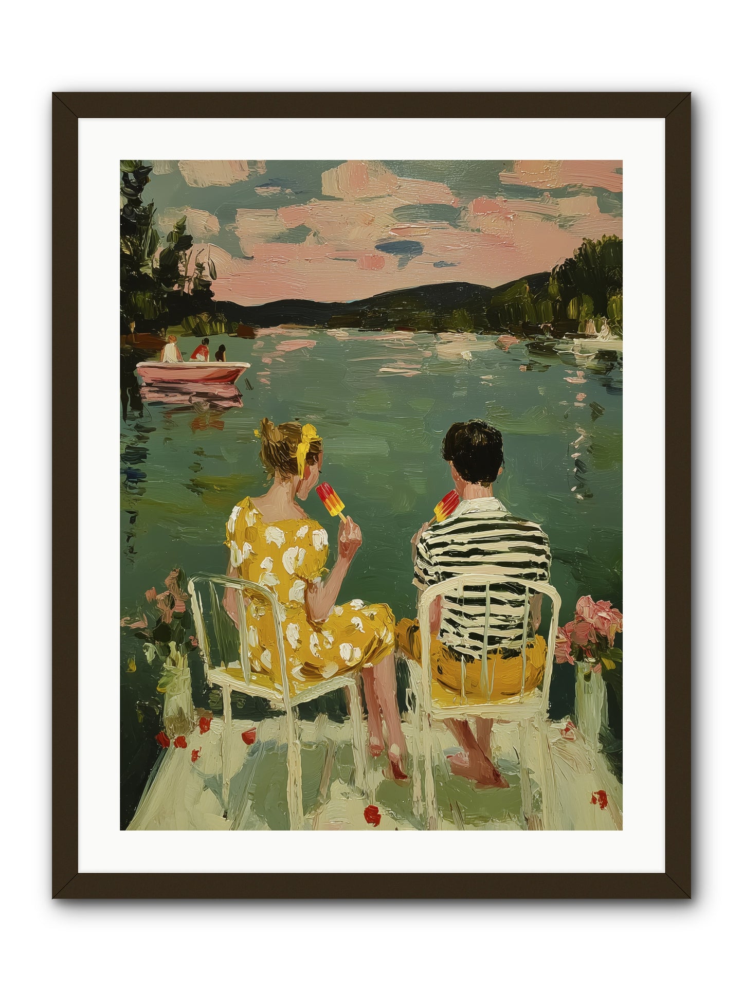 Quiet Waters -- Framed Print - Black 24x32
