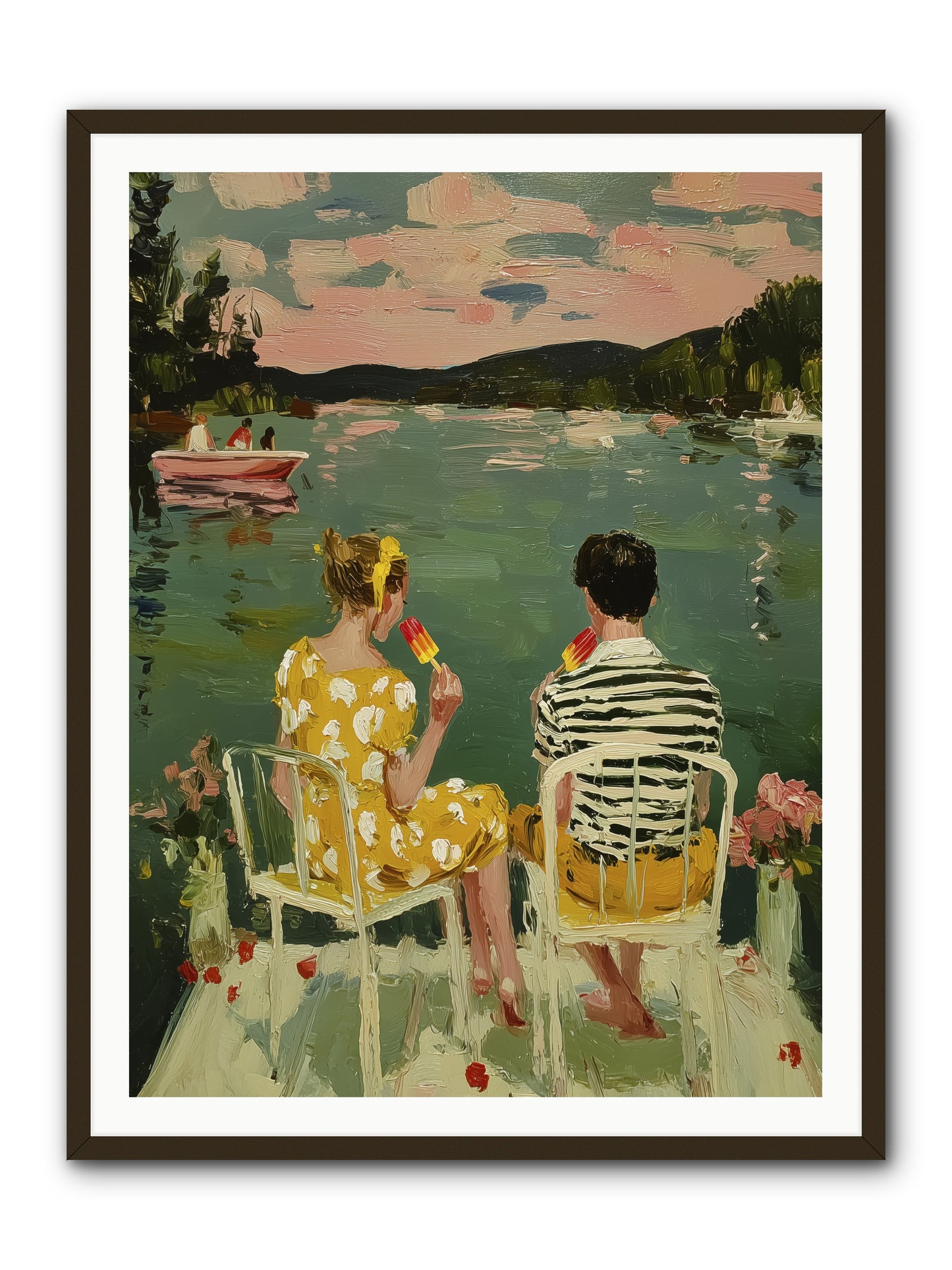 Quiet Waters -- Framed Print - Black 36x48