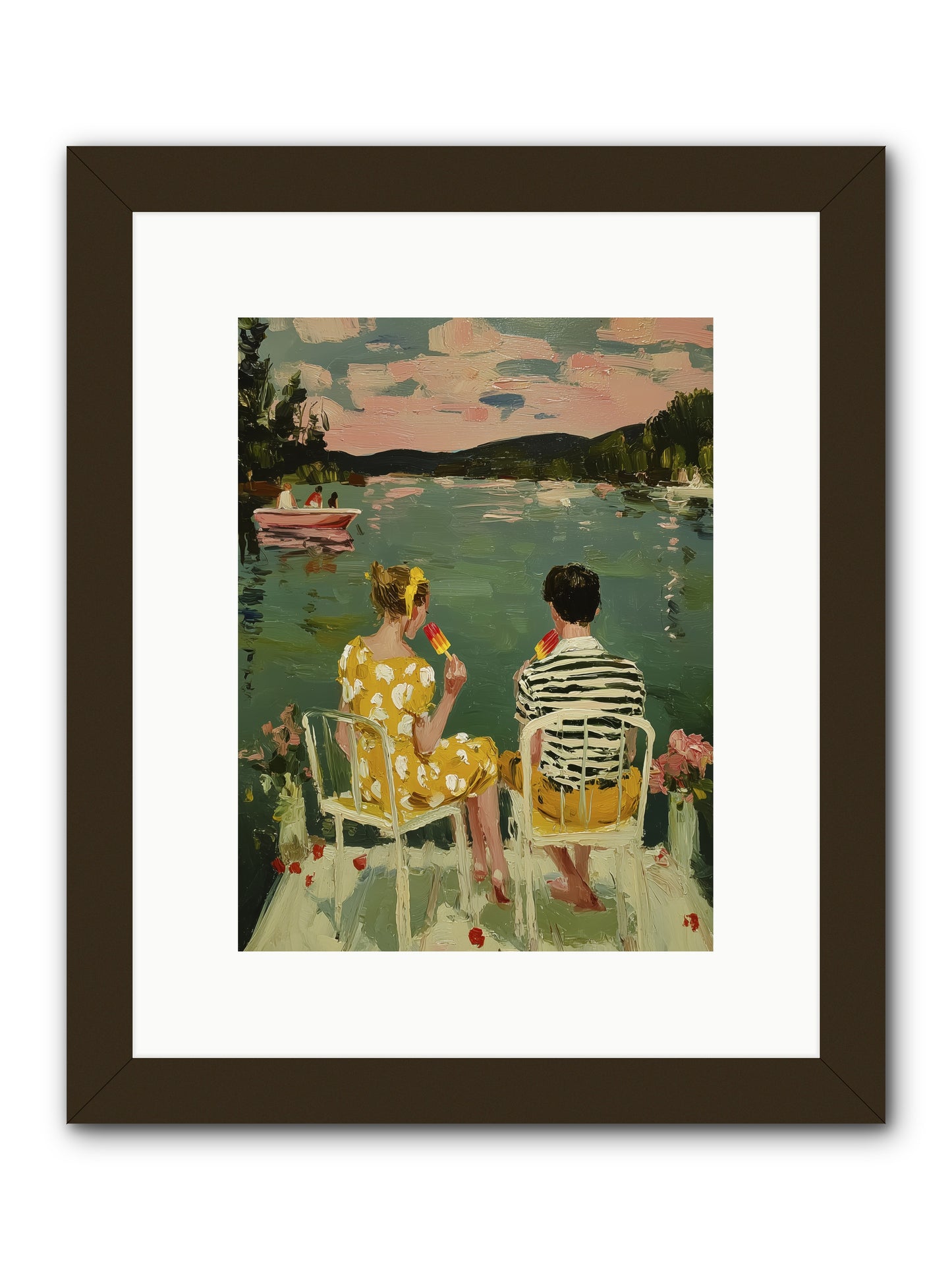 Quiet Waters -- Framed Print - Black 9x12