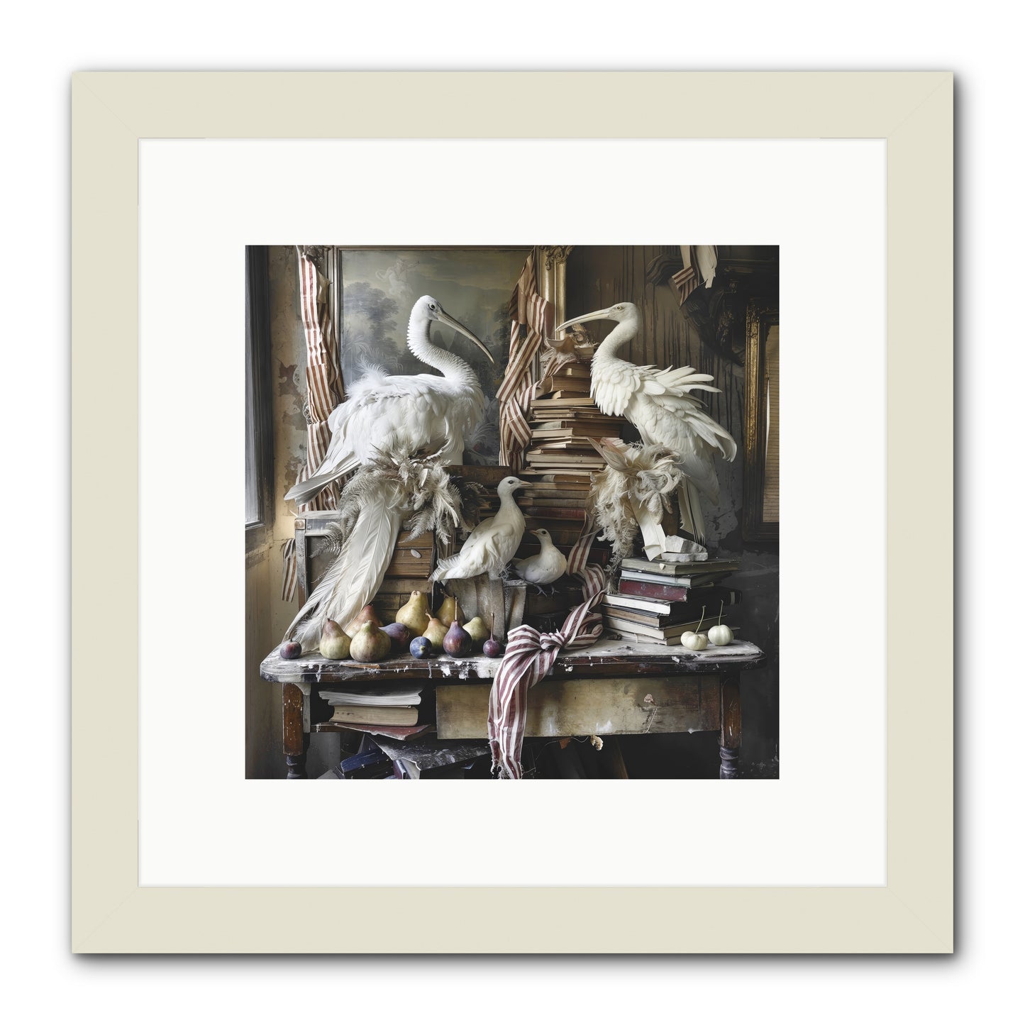 Quills Of Enchanted Epochs -- Framed Print - White 10x10