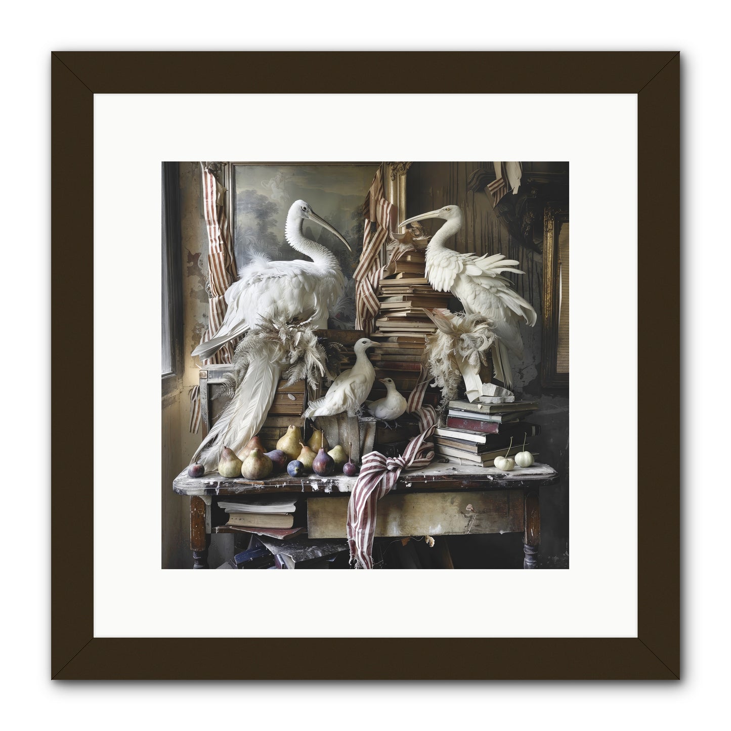 Quills Of Enchanted Epochs -- Framed Print - Black 12x12
