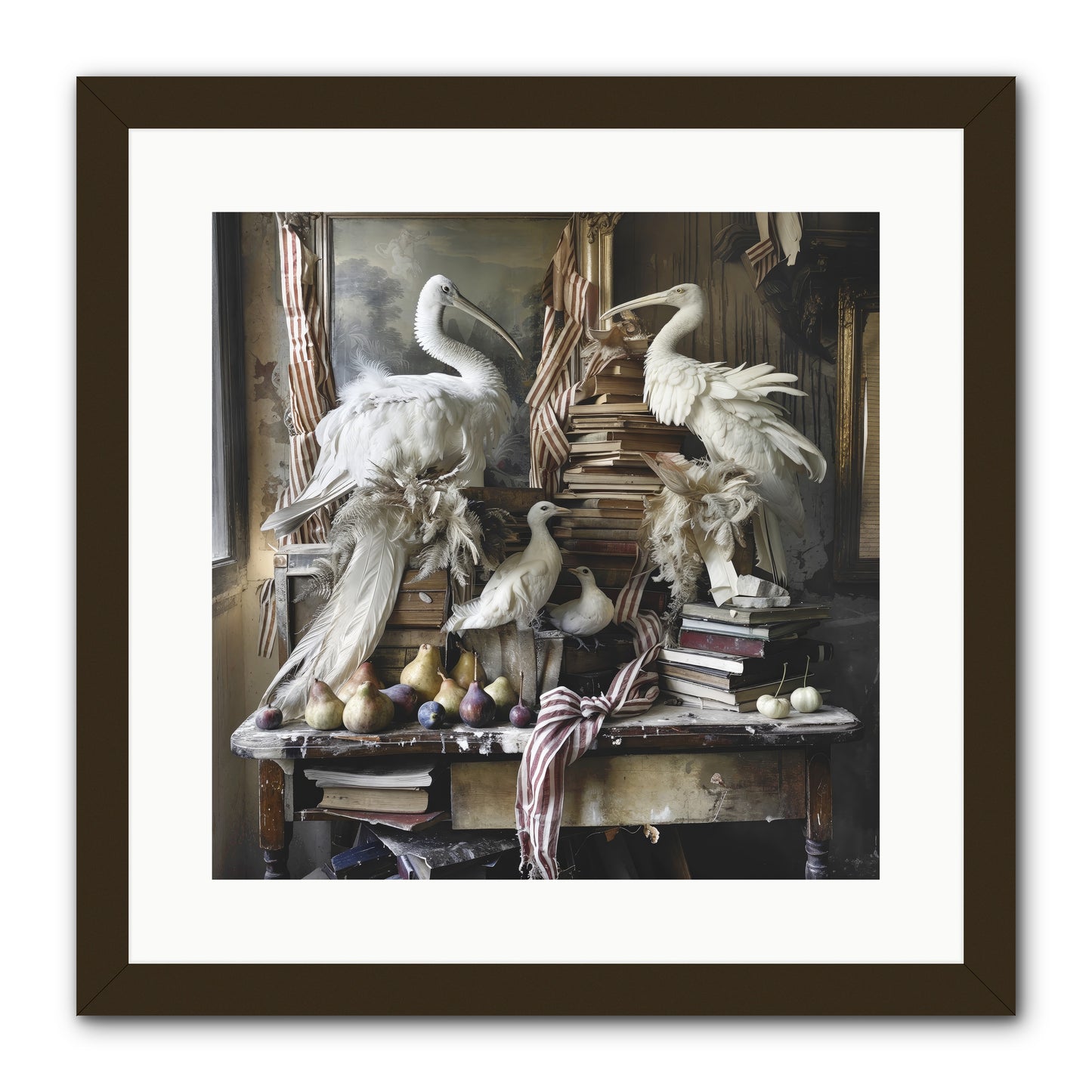 Quills Of Enchanted Epochs -- Framed Print - Black 16x16