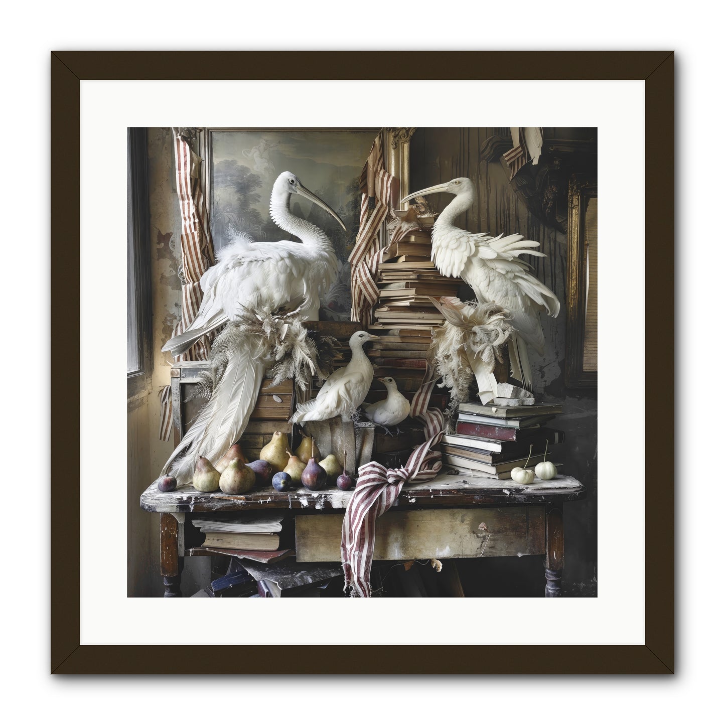 Quills Of Enchanted Epochs -- Framed Print - Black 20x20