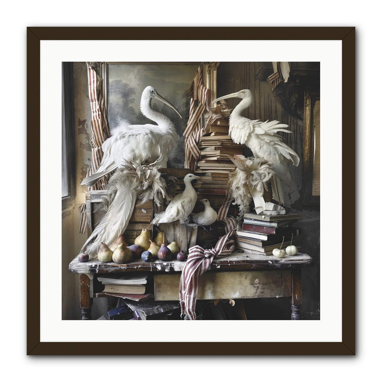 Quills Of Enchanted Epochs -- Framed Print - Black 24x24
