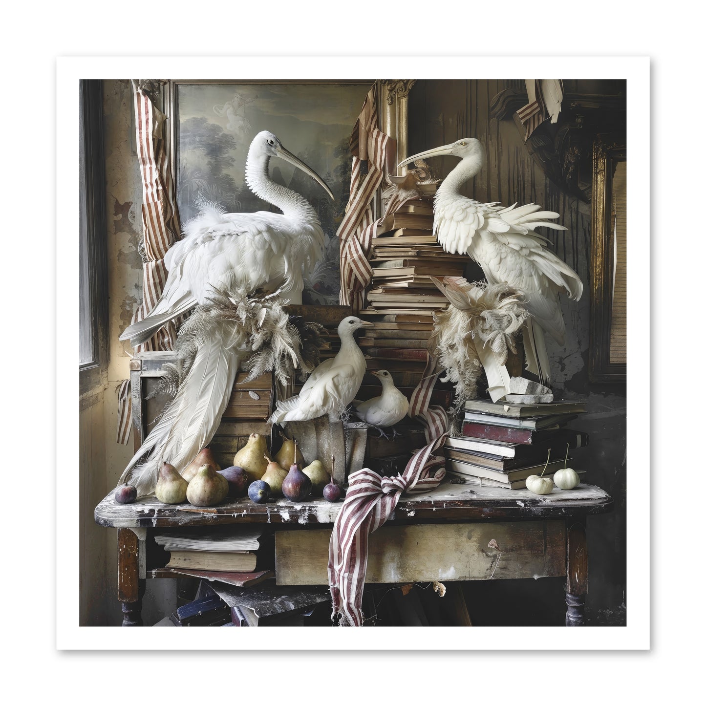 Quills Of Enchanted Epochs -- Paper Print 24x24