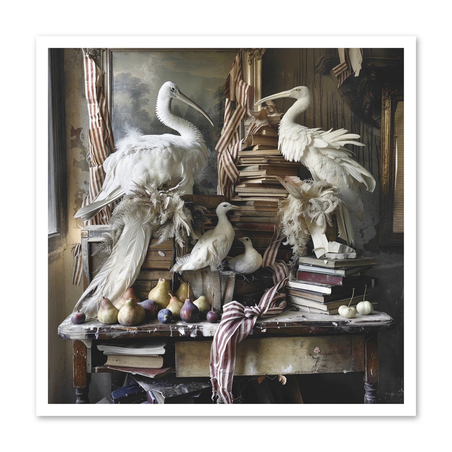 Quills Of Enchanted Epochs -- Loose Canvas Print 30x30