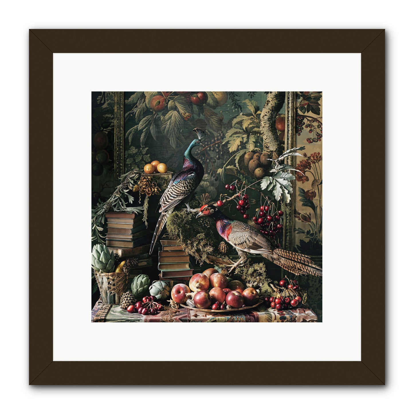 Quills Of The Lost Gardens -- Framed Print - Black 12x12