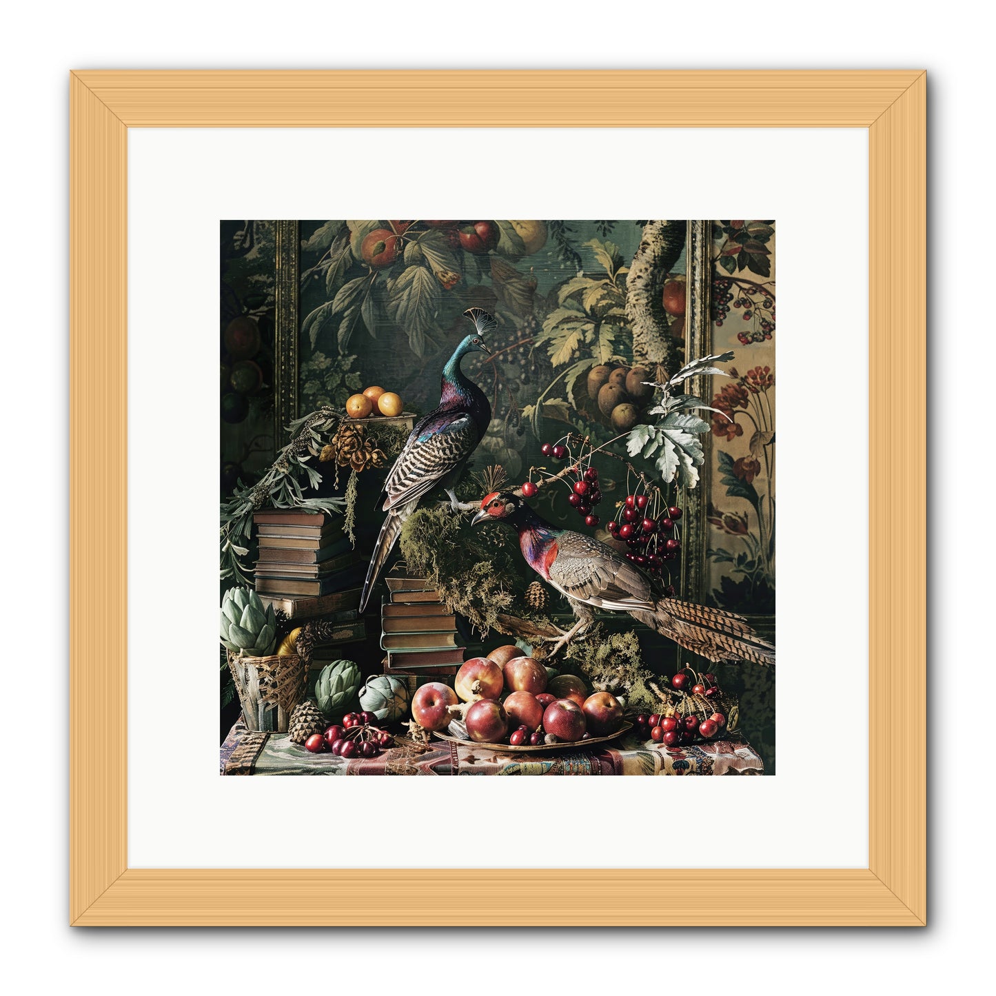 Quills Of The Lost Gardens -- Framed Print - Natural 12x12